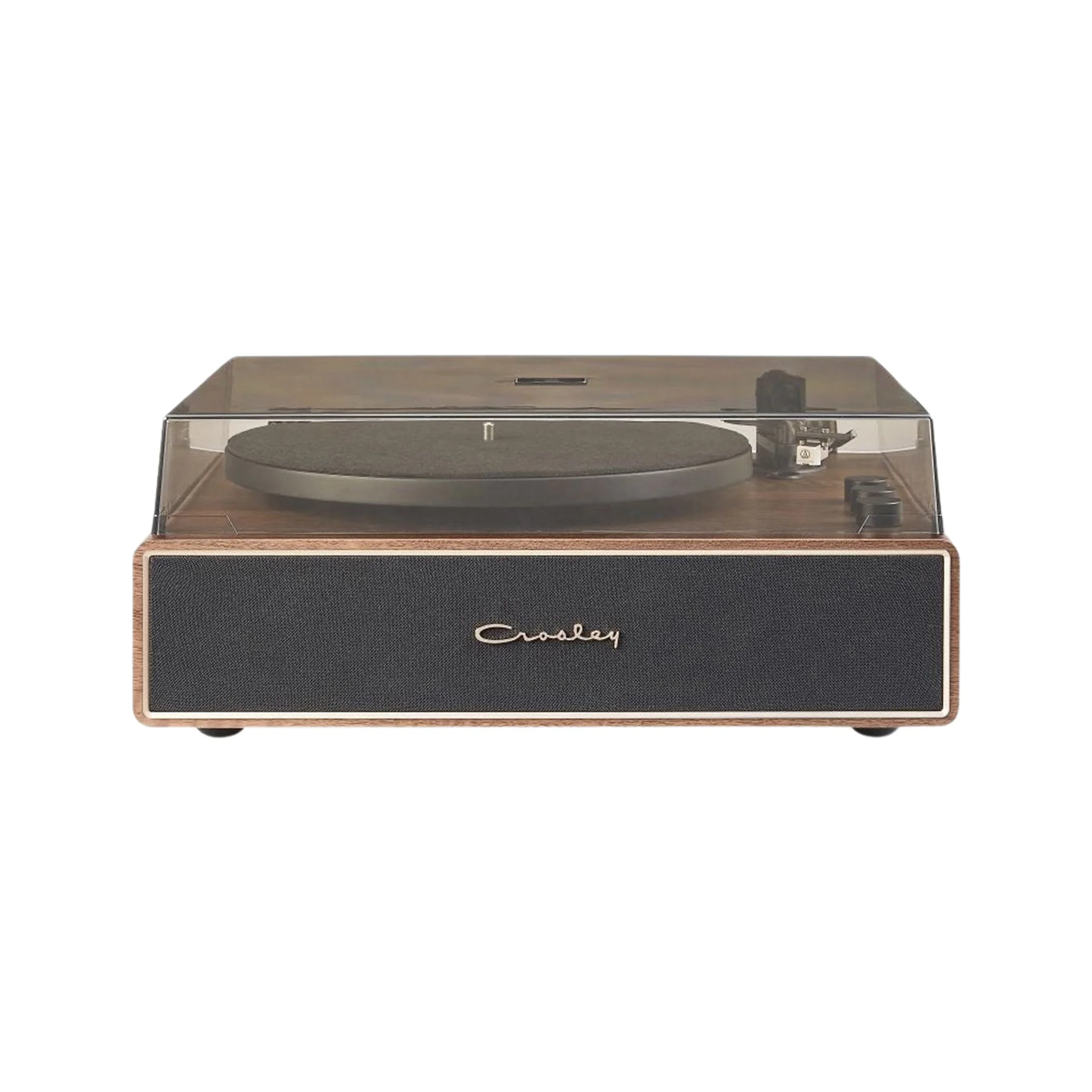 Crosley Stave 2-Speed Bluetooth Record Player Turntable, Walnut - Image 4