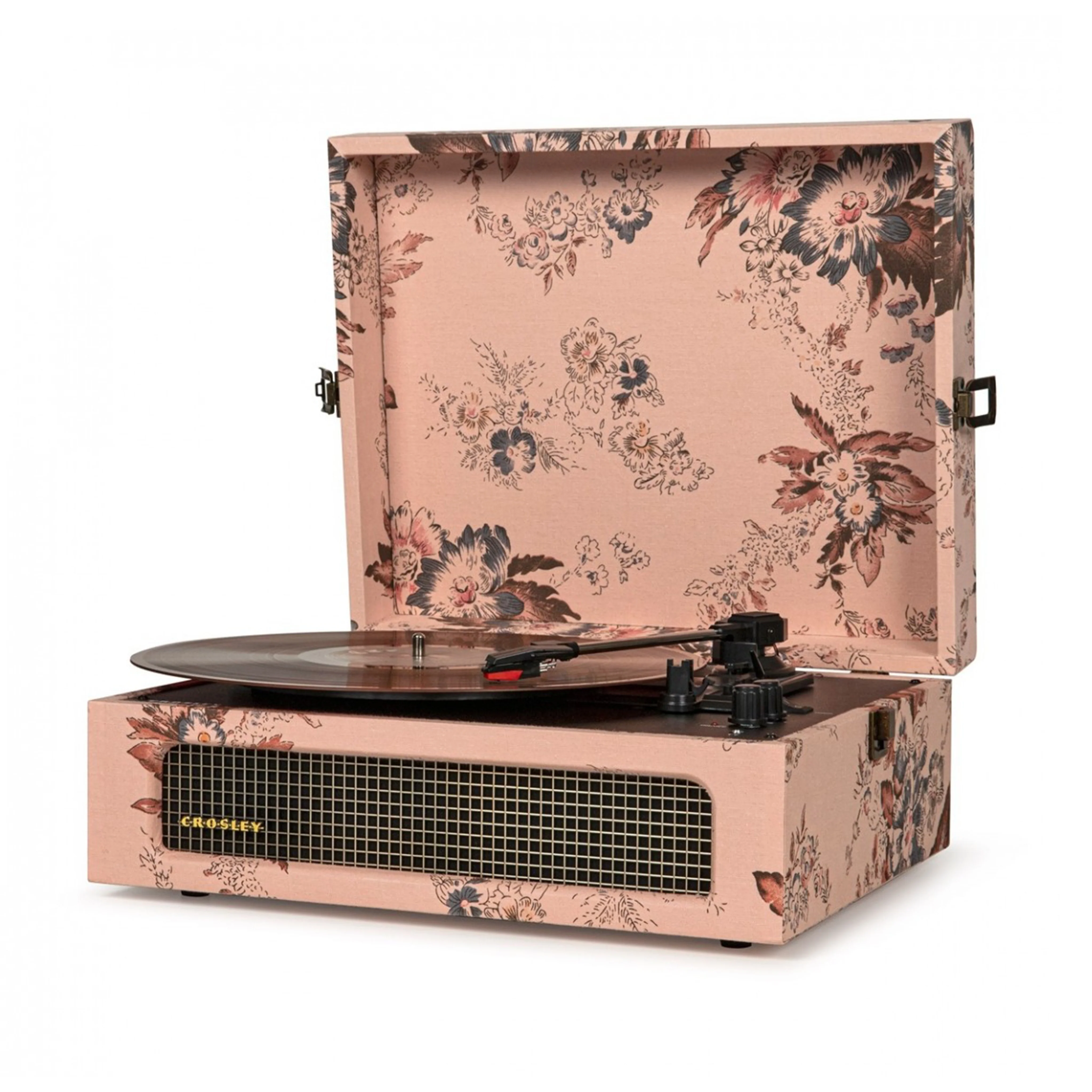 Crosley Voyager Portable Turntable, Floral - Image 3