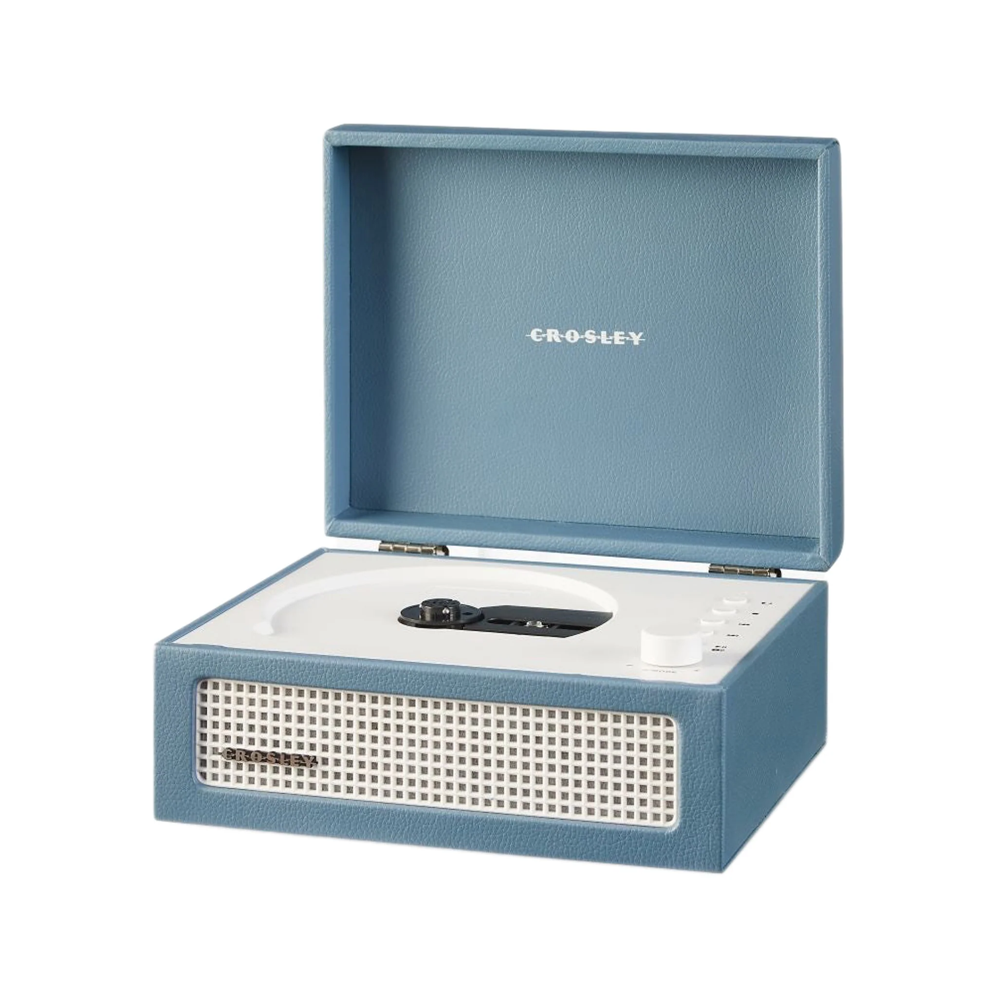 Crosley Voyager Retro Portable CD Player, Washed Blue - Image 9
