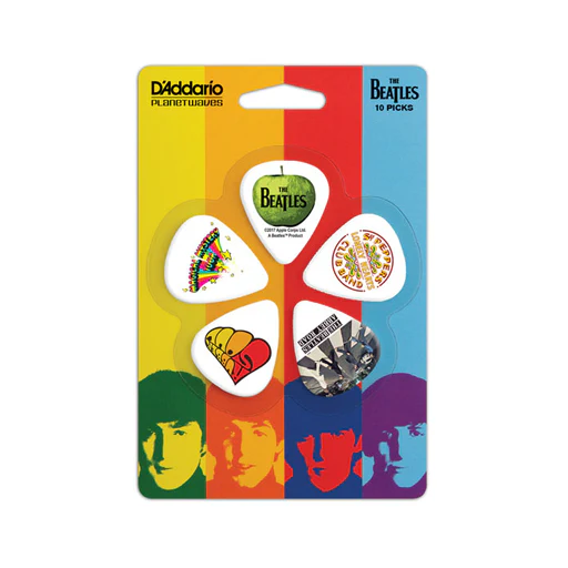 D'Addario Beatles Guitar Picks, Classic Albums, 10 pack, Medium - Image 2