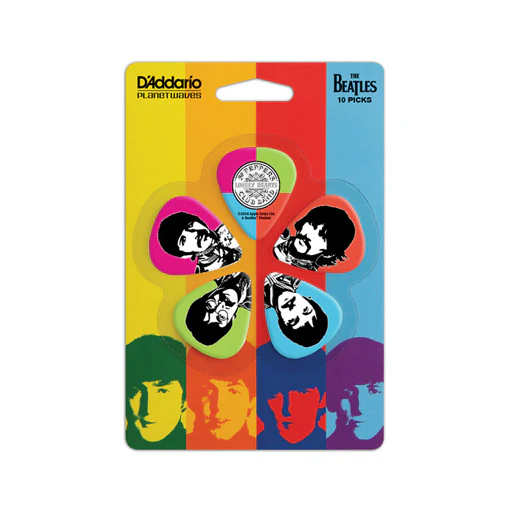 D'Addario Beatles Guitar Picks, Sgt Peppers Lonely Hearts Club Band, 10 pack, Medium - Image 2