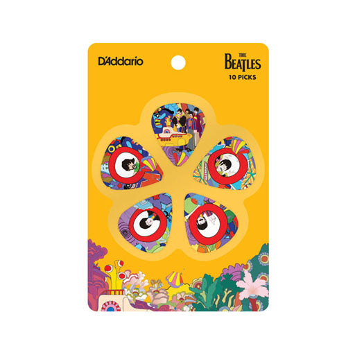 D'Addario Beatles Yellow Submarine Guitar Picks, 10-Pack, Medium - Image 2