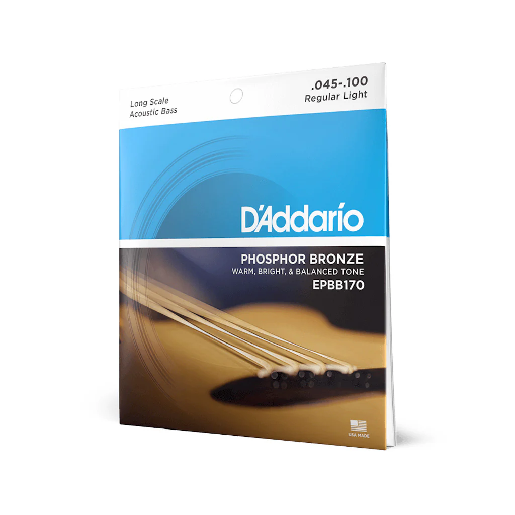 D'Addario EPBB170 Phosphor Bronze Acoustic Bass Strings, 45-100 - Image 2
