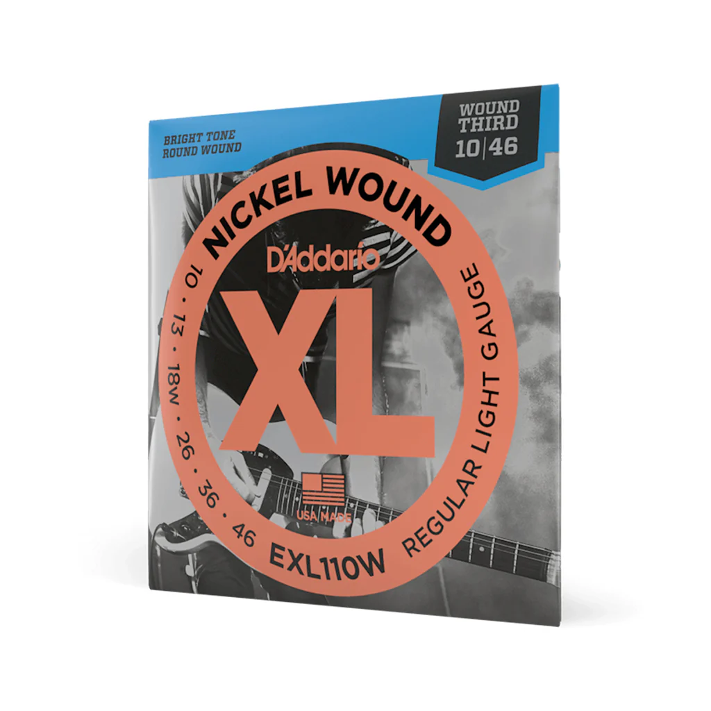 D'Addario EXL110W Nickel Wound Electric Guitar Strings, Regular Light, Wound 3rd, 10-46 - Image 2