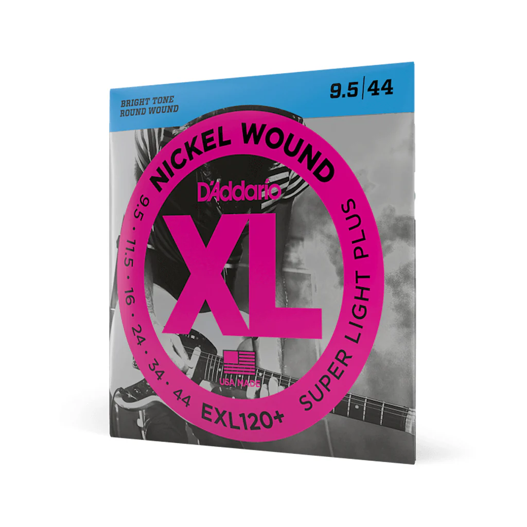 D'Addario EXL120+ Nickel Wound Electric Guitar Strings, Super Light Plus, 9.5-44 - Image 2