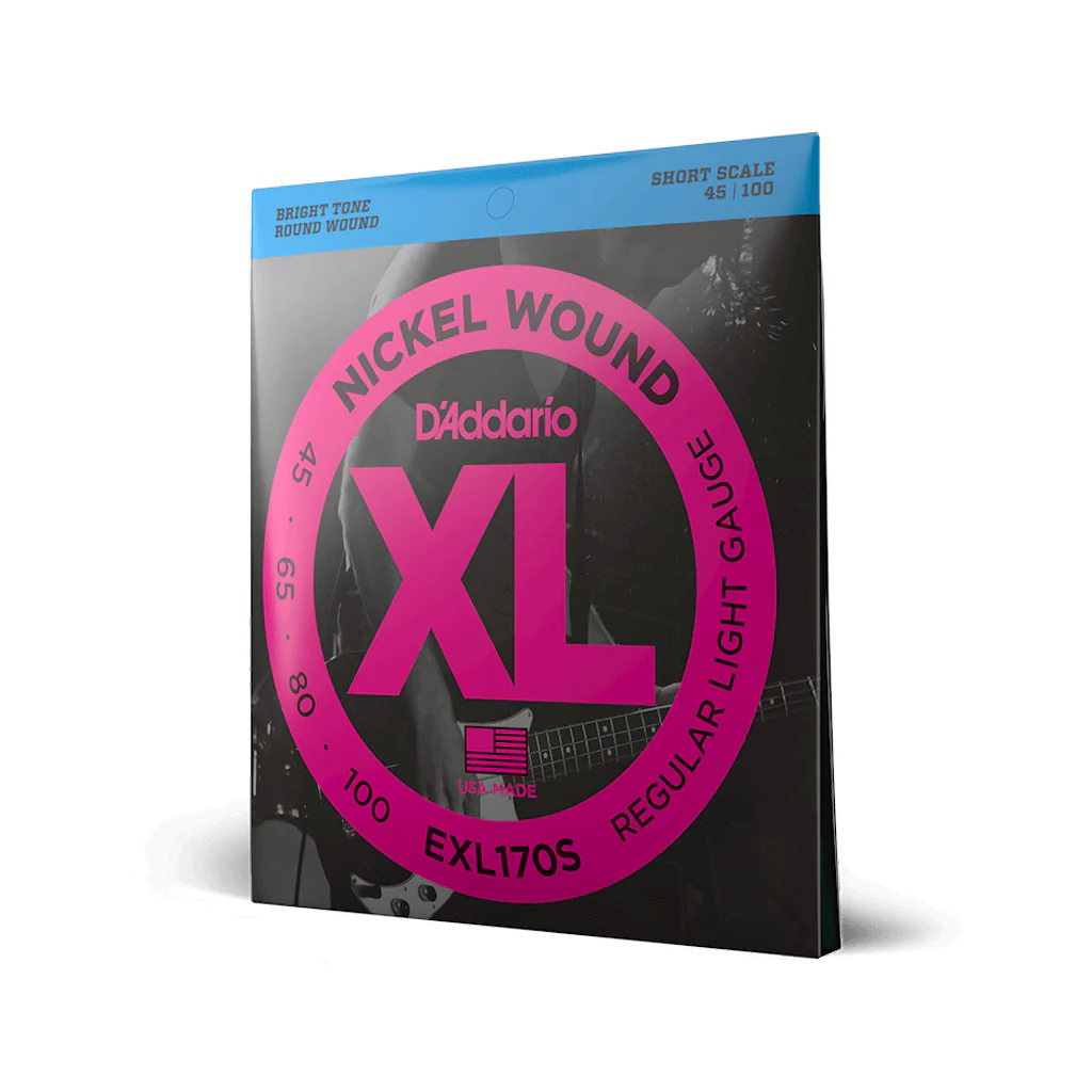 D'Addario EXL170S Nickel Wound Bass Guitar Strings, Xtra Light, 45-100, Short Scale - Image 2