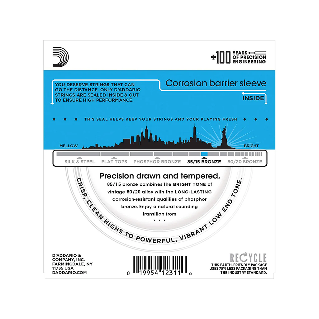 D'Addario EZ940 85/15 Bronze 12-String Acoustic Guitar Strings, Light, 10-50 - Image 2
