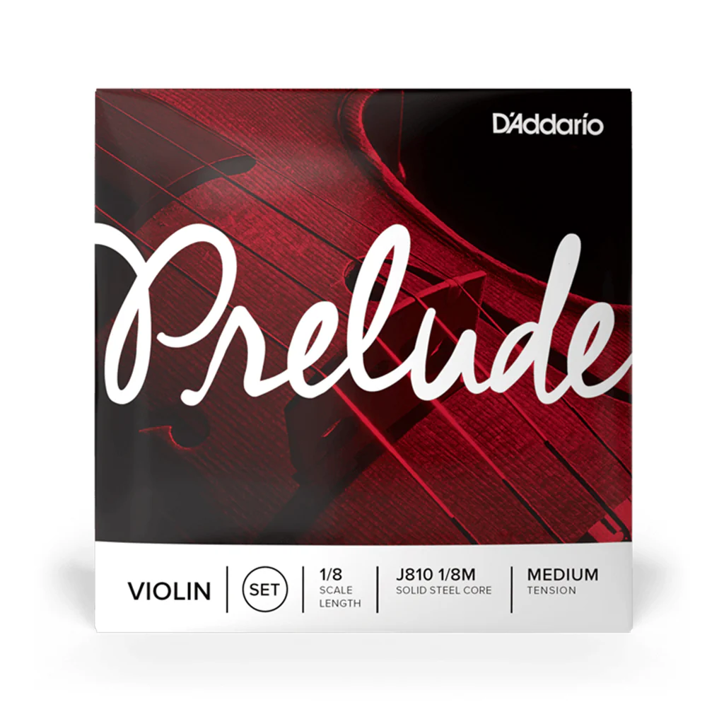 D'Addario J811 1/8M Prelude Violin Single String, E, 1/8 Medium