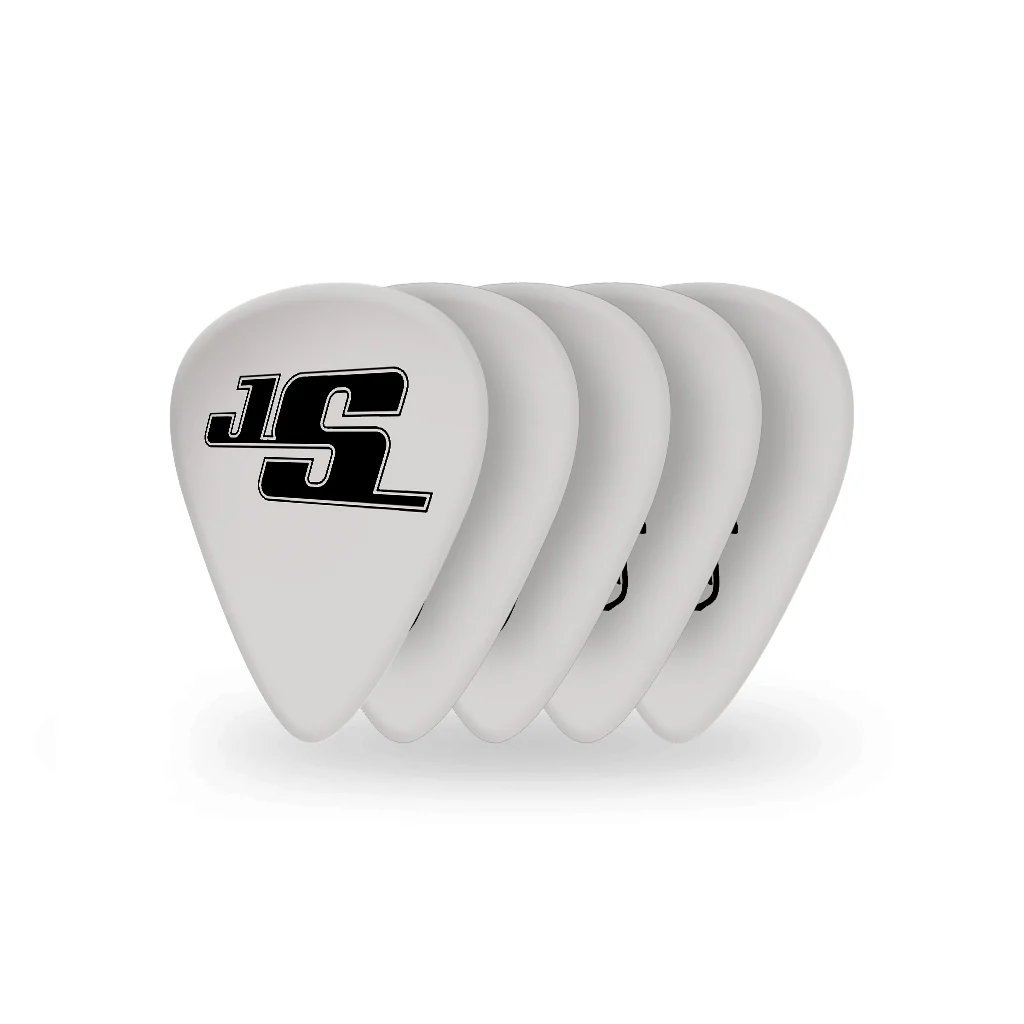 D'Addario Joe Satriani Guitar Picks, 10, pack, Heavy, White - Image 3