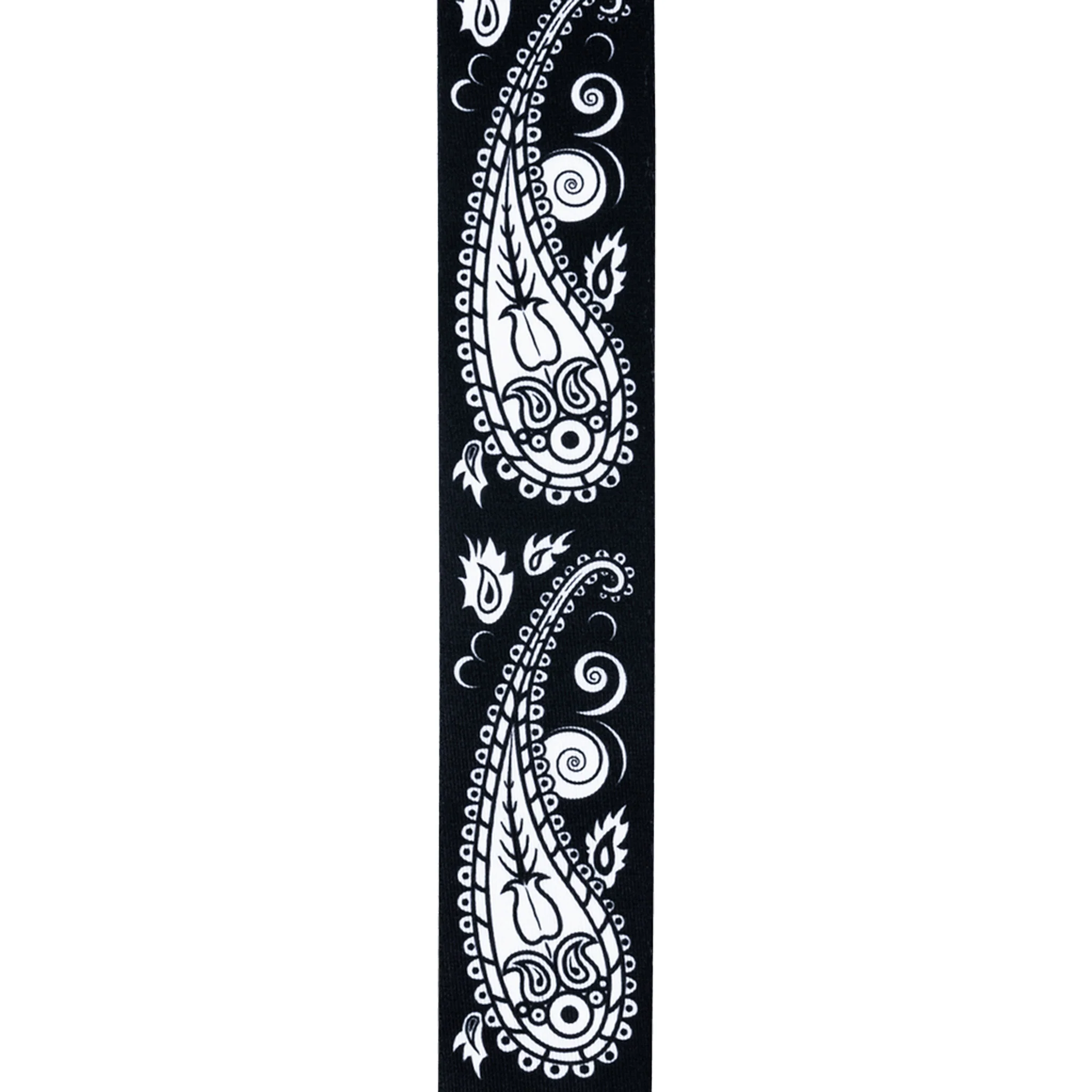D'Addario Joe Satriani Polyester Swivel Guitar Strap, Black Paisley - Image 3