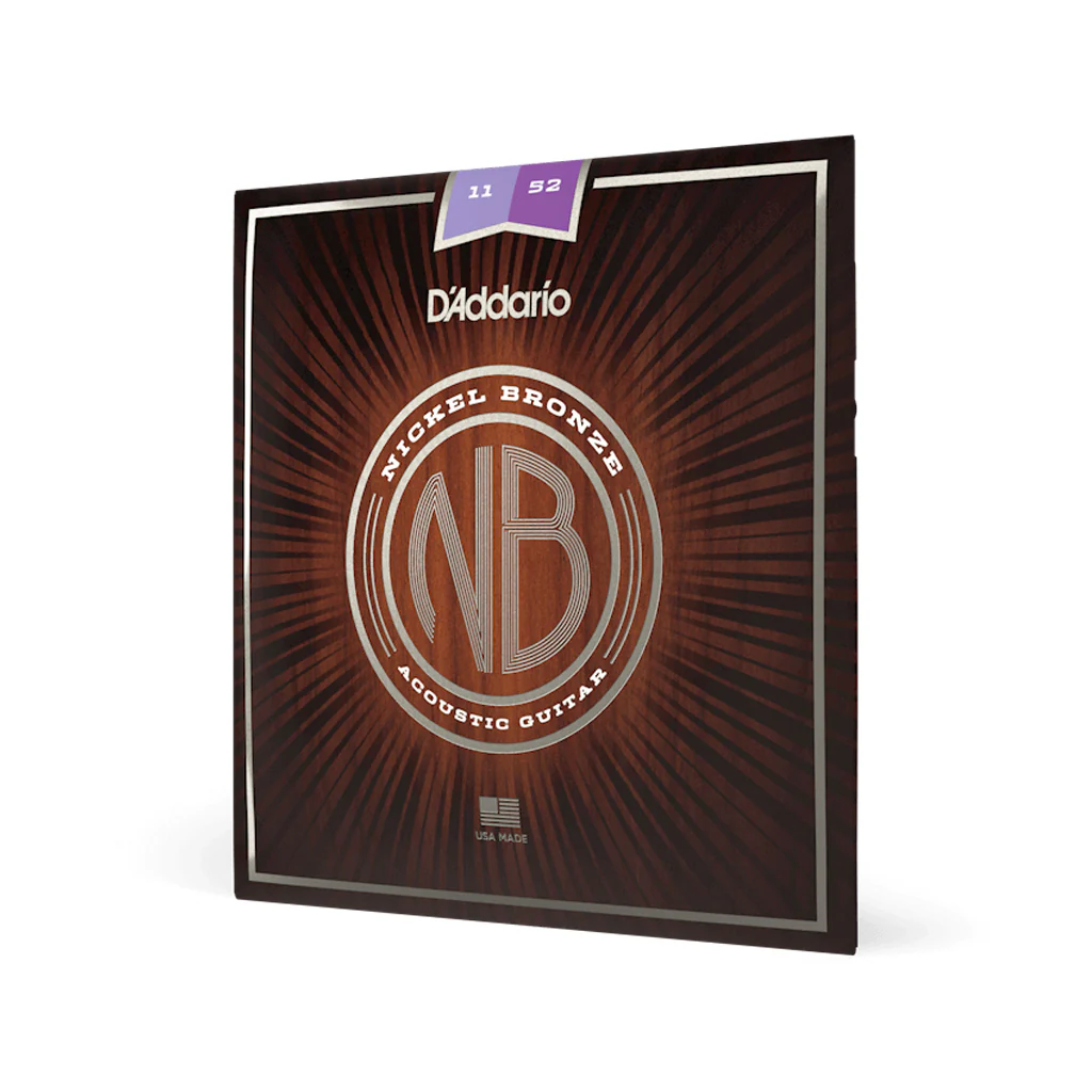 D'Addario NB1152 Nickel Bronze Acoustic Guitar Strings, Custom Light, 11-52 - Image 2