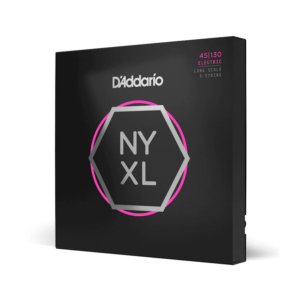 D'Addario NYXL45130 NYXL 5-String Bass Strings, Long Scale, Regular Light, 45-130 - Image 2