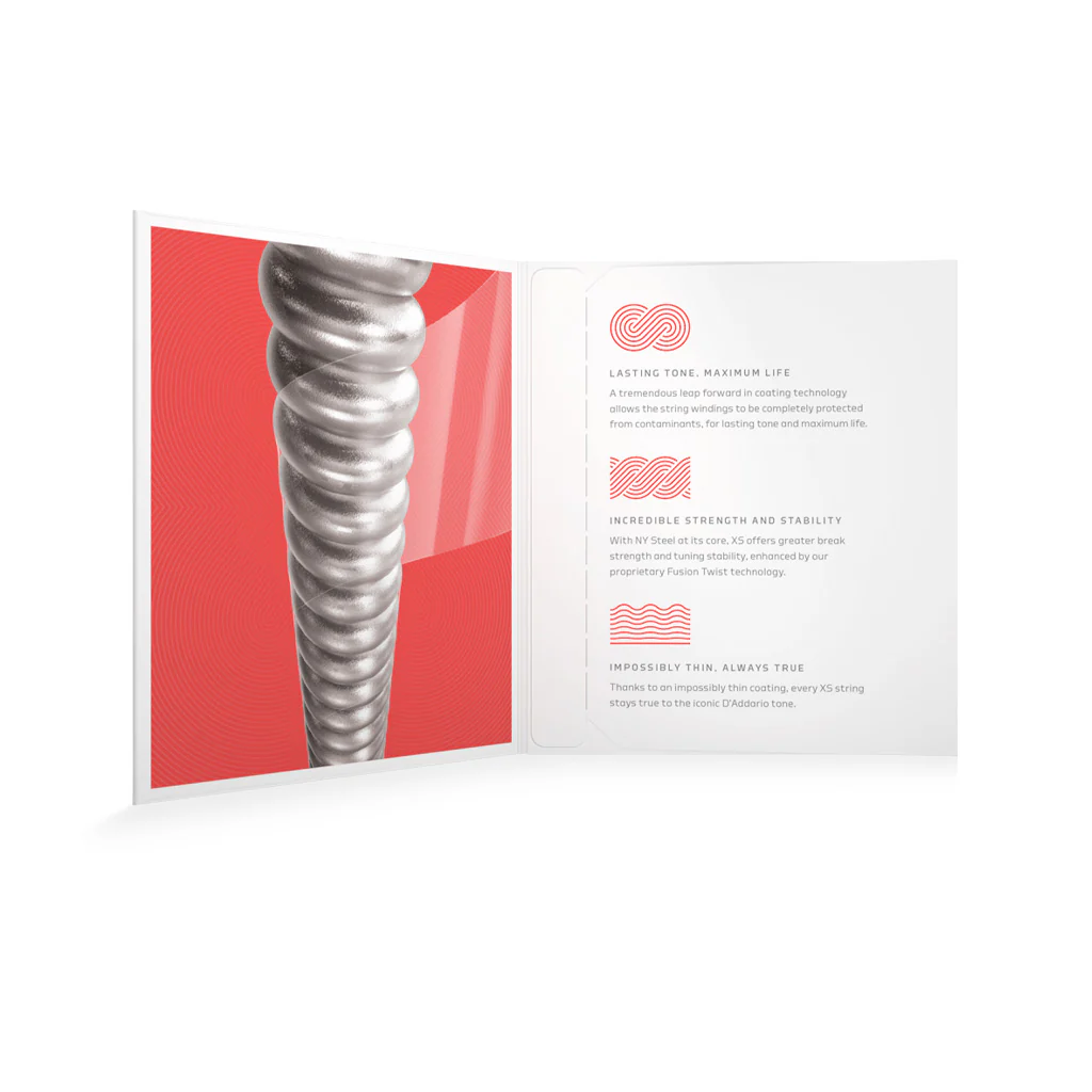 D'Addario XSE1052 Nickel-plated Steel Coated Electric Guitar Strings, Light Top, 10-52 - Image 4