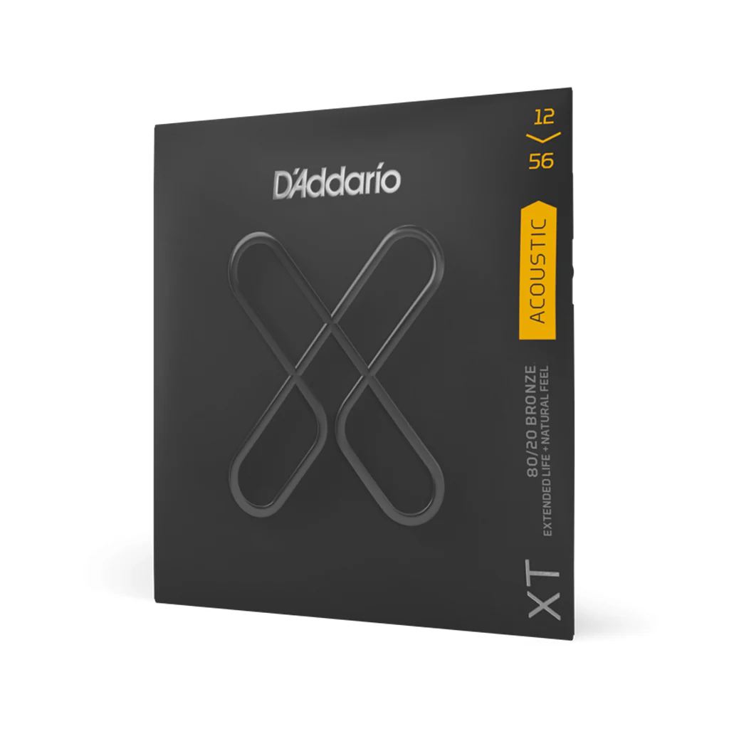 D'Addario XTABR1256 XT 80/20 Acoustic Guitar Strings, Light/Medium Bottom, 12-56 - Image 2