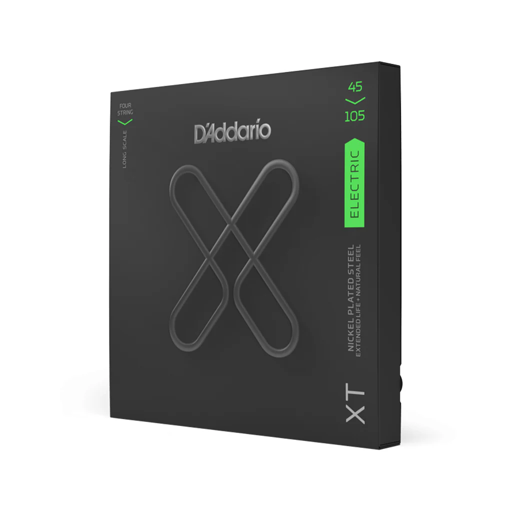 D'Addario XTB45105 XT Nickel Plated Steel Long Scale Bass Guitar Strings, Light Top/Medium Bottom, 45-105 - Image 2