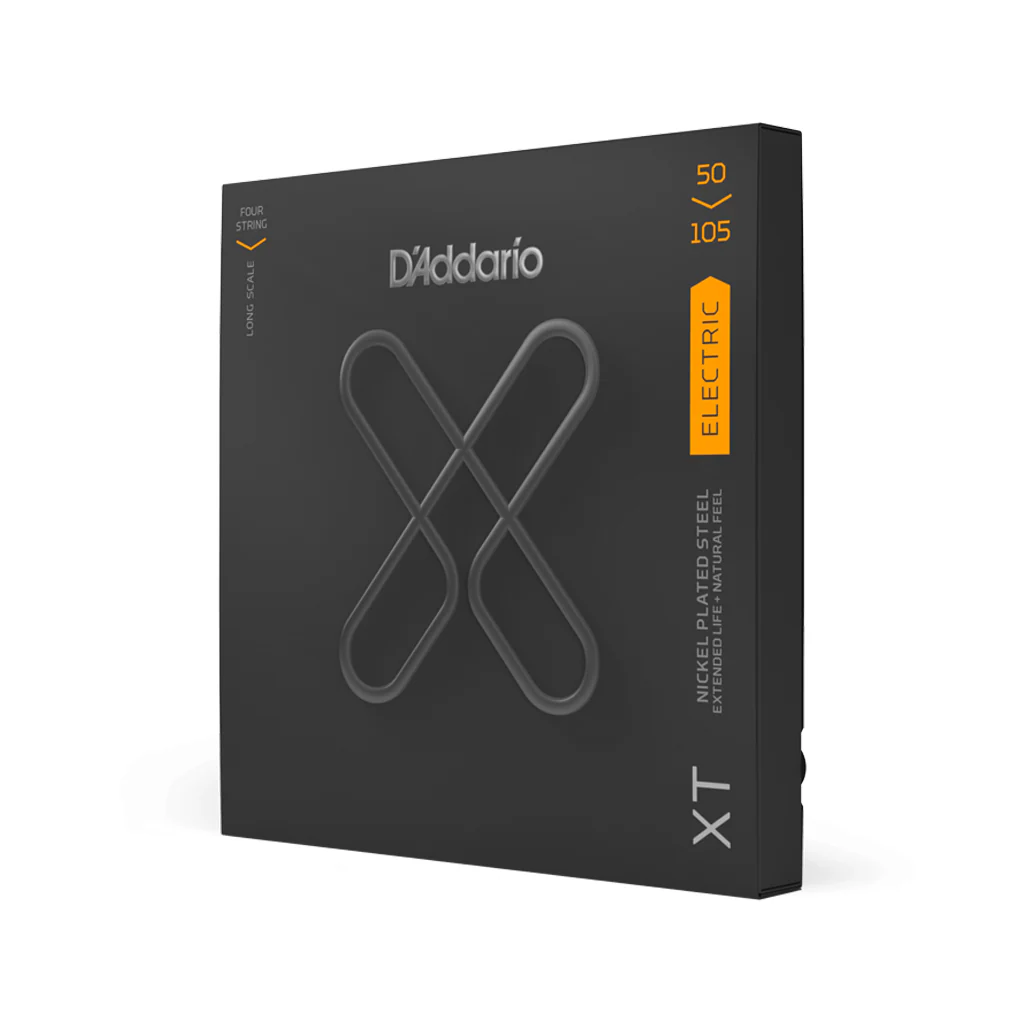 D'Addario XTB50105 XT Nickel Plated Steel 4-String Long Scale Bass Guitar Strings, 50-105 - Image 2