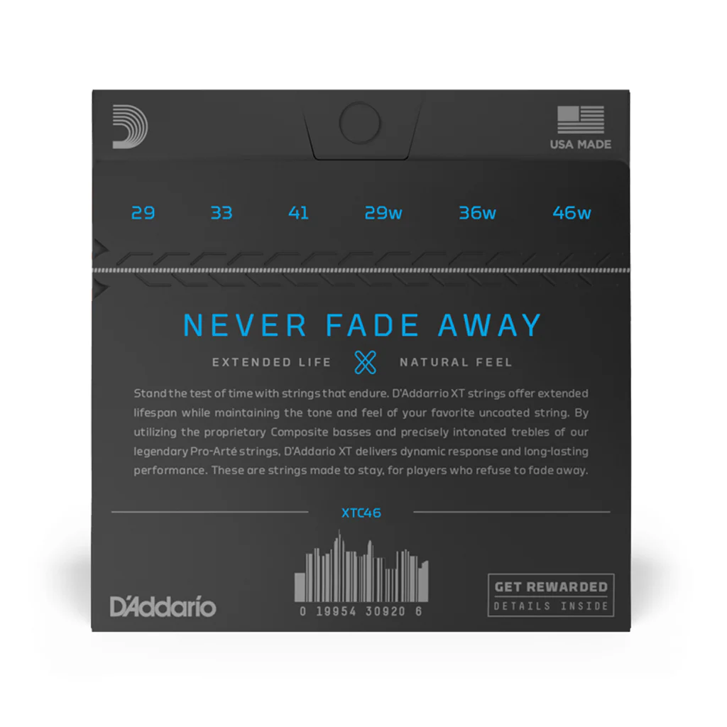 D'Addario XTC46 XT Classical Silver Plated Classical Guitar Strings, Hard Tension - Image 3