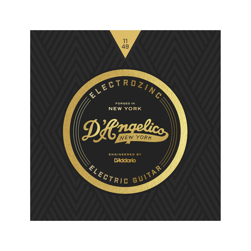 D'Angelico Electrozinc Strings, Rock 11-49 Plain Third String