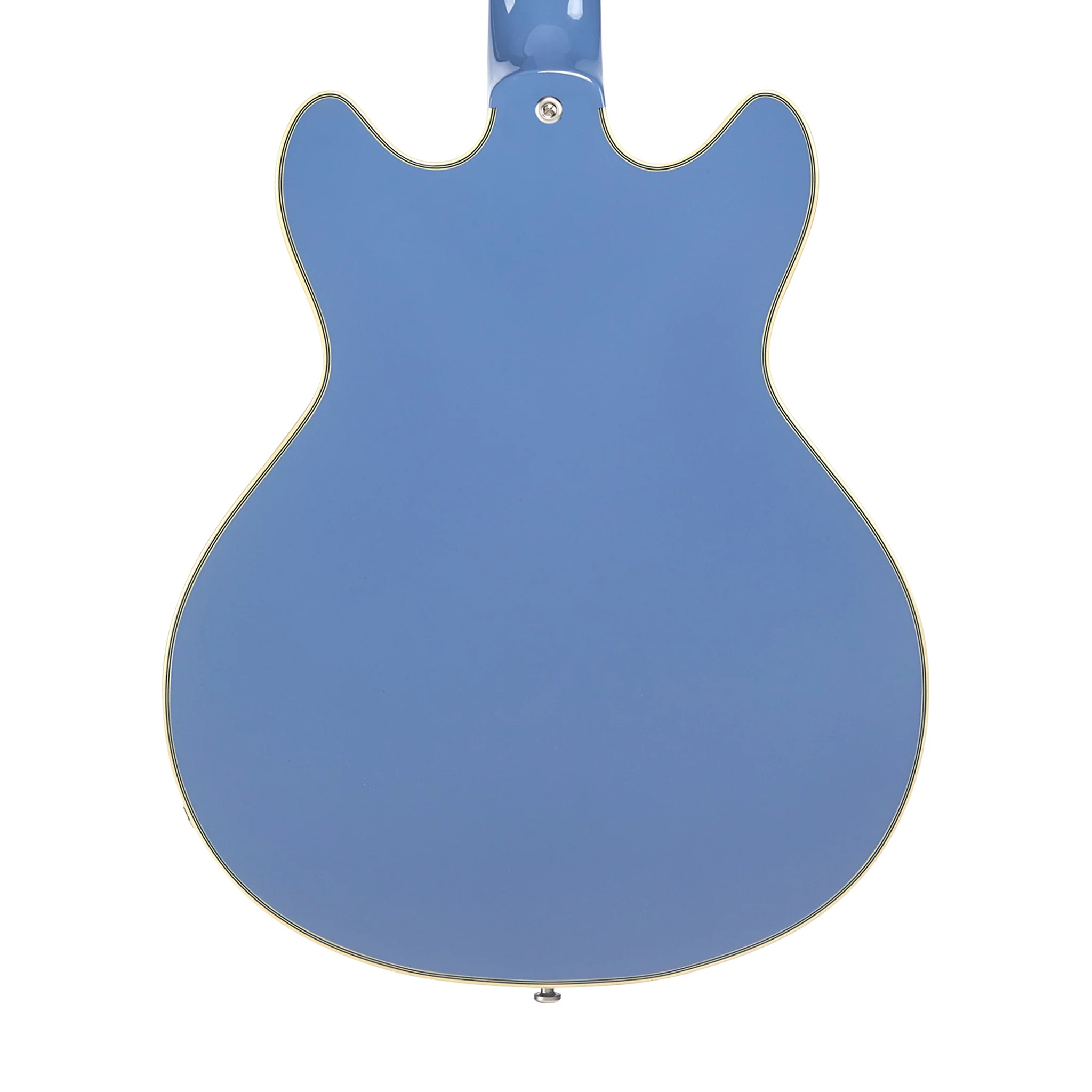 D'Angelico Excel Mini DC Tour Semi-Hollowbody Electric Guitar, Slate Blue - Image 5