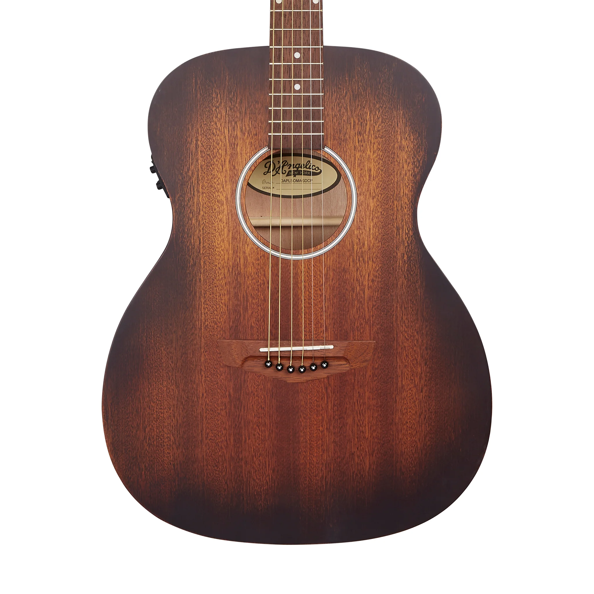 D'Angelico Premier Tammany LS Orchestra Acoustic Guitar, Aged Mahogany - Image 3