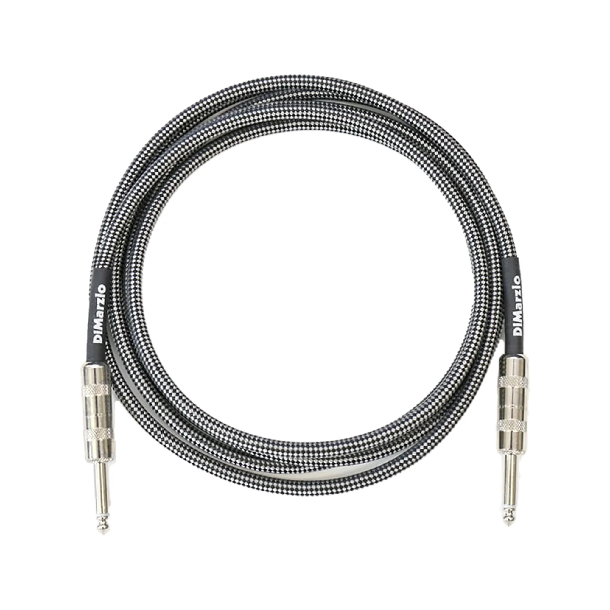DiMarzio EP-1715SSBKGY Overbraid Cable, 15 - Bk/Gray