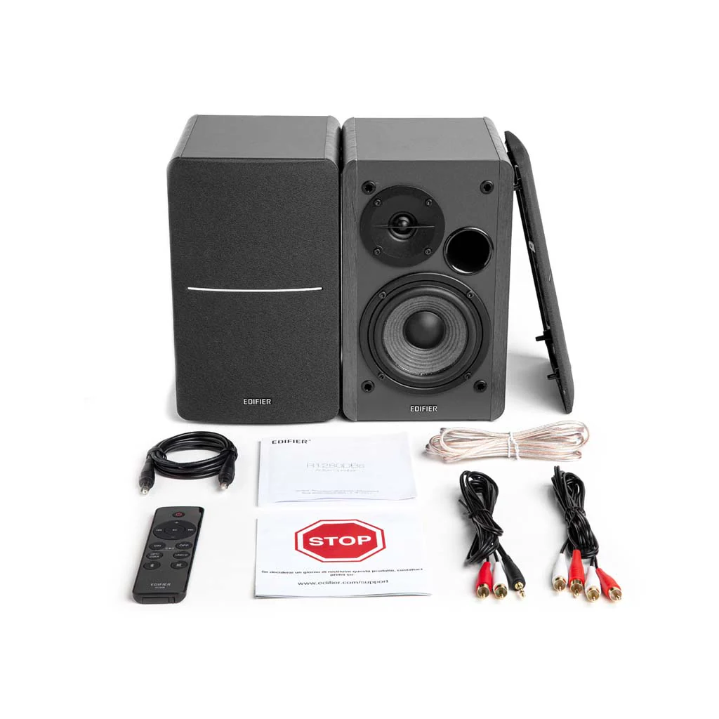 Edifier Bookshelf Bluetooth Speaker R1280DBS 42W, Black - Image 6