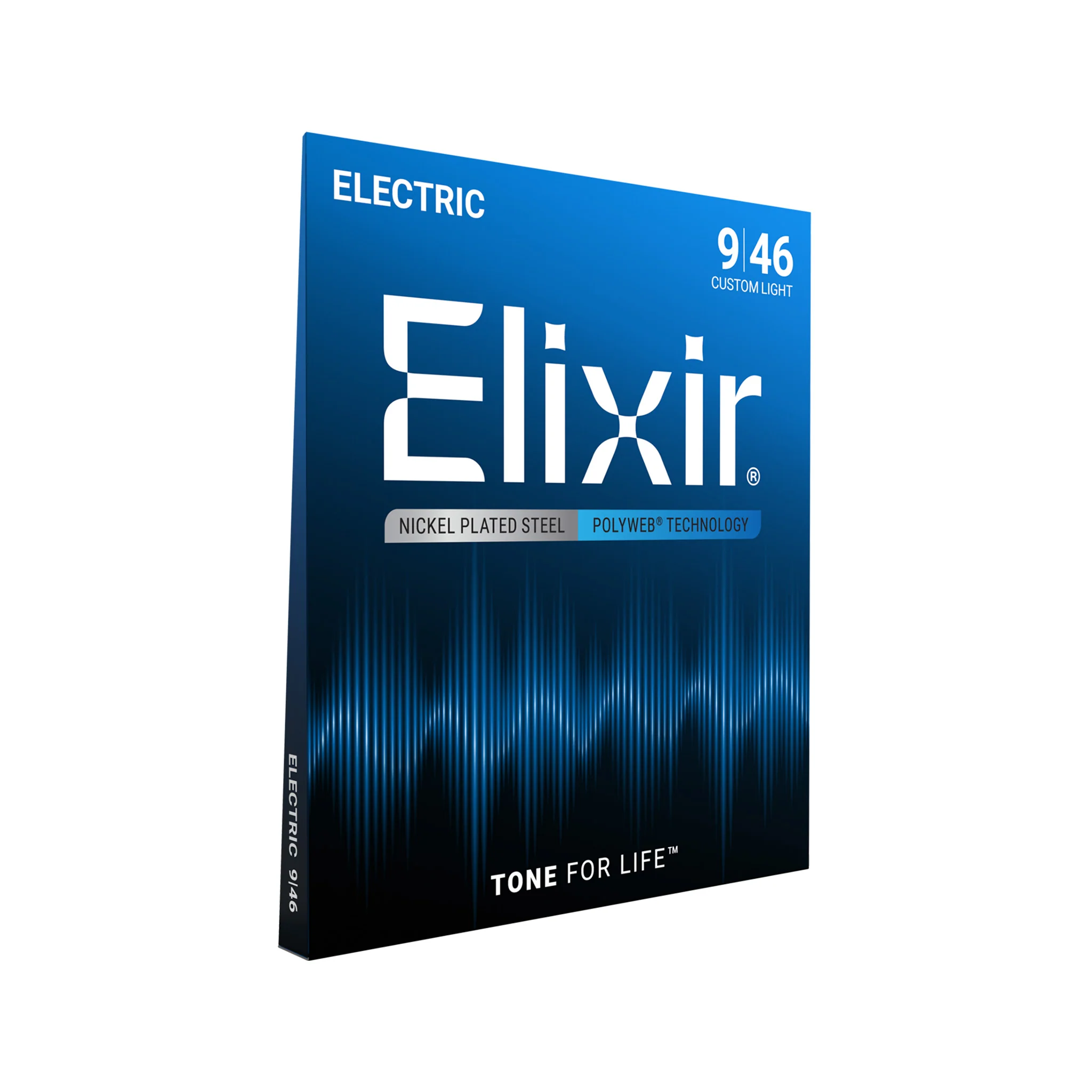 Elixir 12025 Polyweb Custom Light Electric Guitar Strings, 09-46 - Image 2