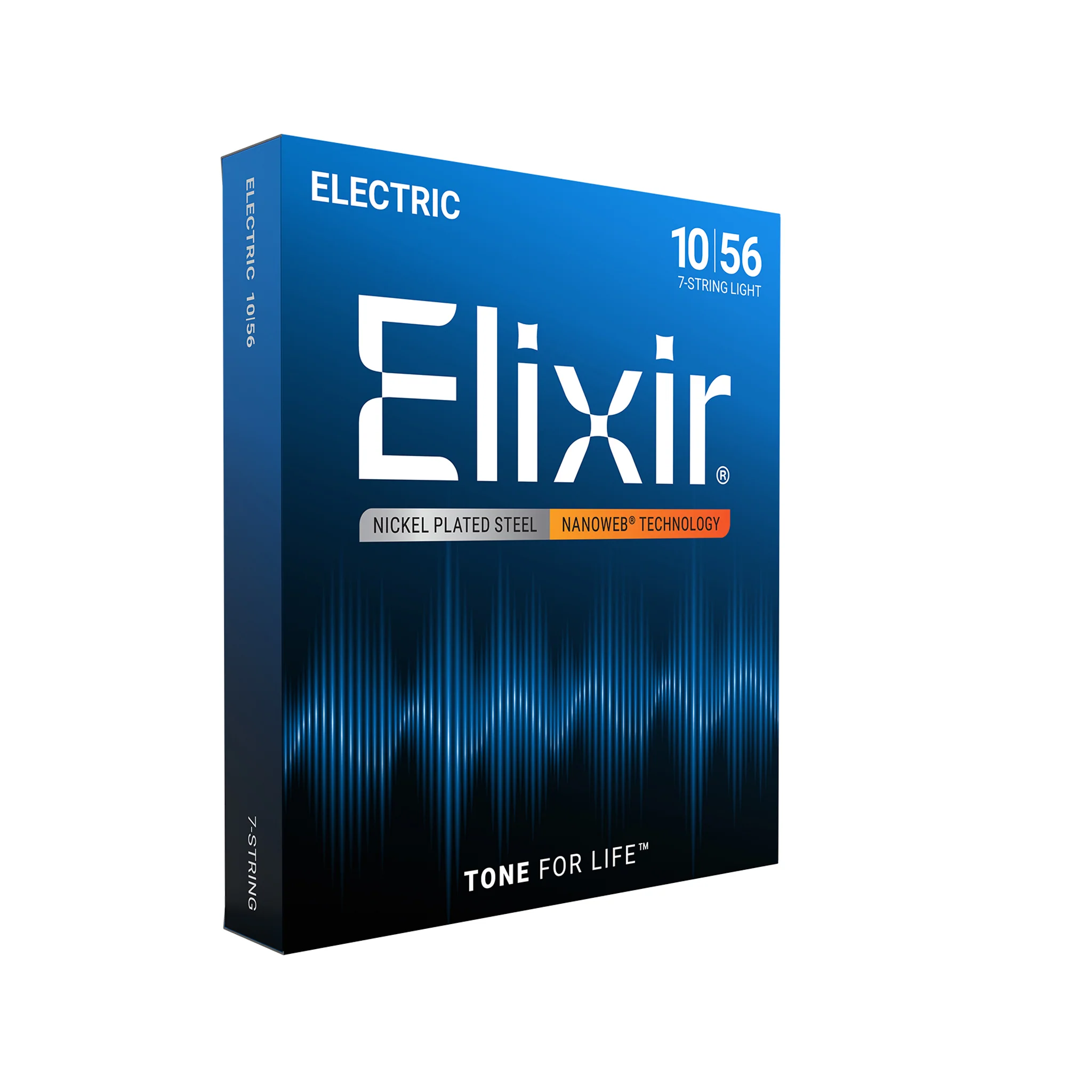 Elixir 12057 Nanoweb Light 7-String Electric Guitar Strings 010-056 - Image 3
