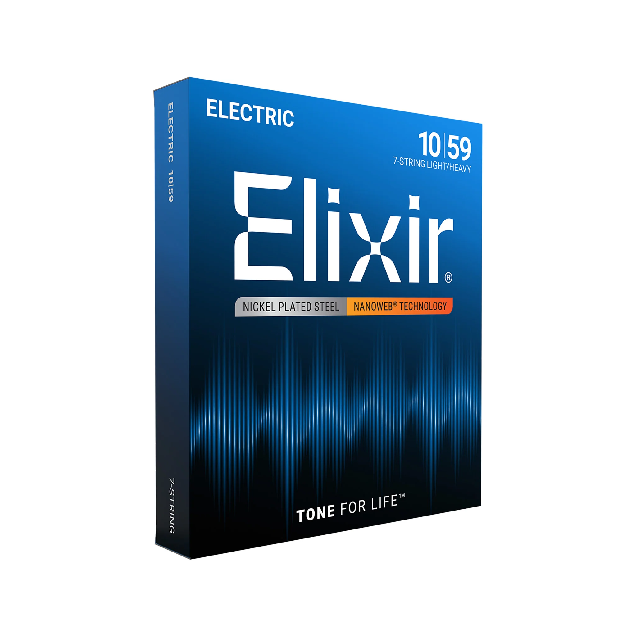 Elixir 12074 Nanoweb Light-Heavy 7-String Electric Guitar Strings, 10-59 - Image 2
