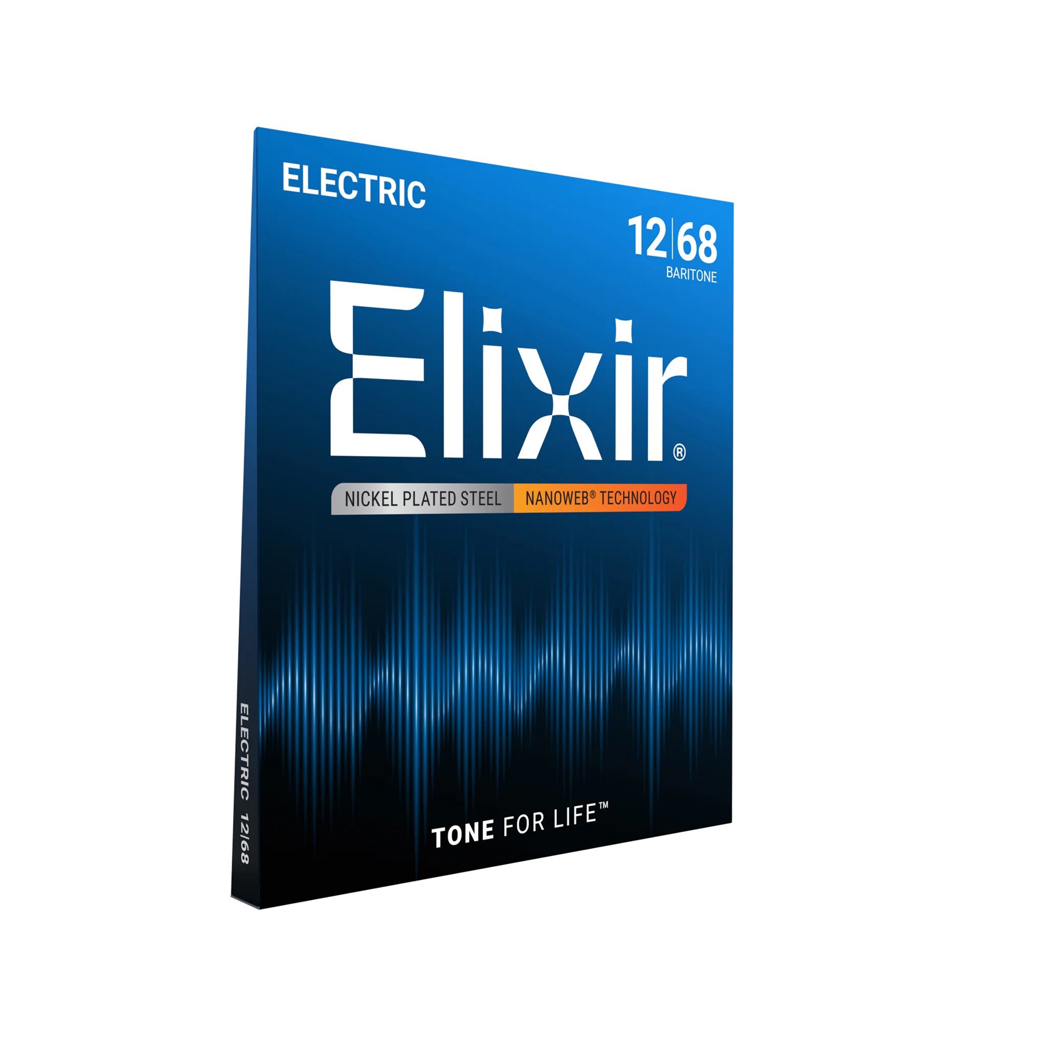 Elixir 12302 Nanoweb Baritone Electric Guitar Strings 12-68 - Image 3