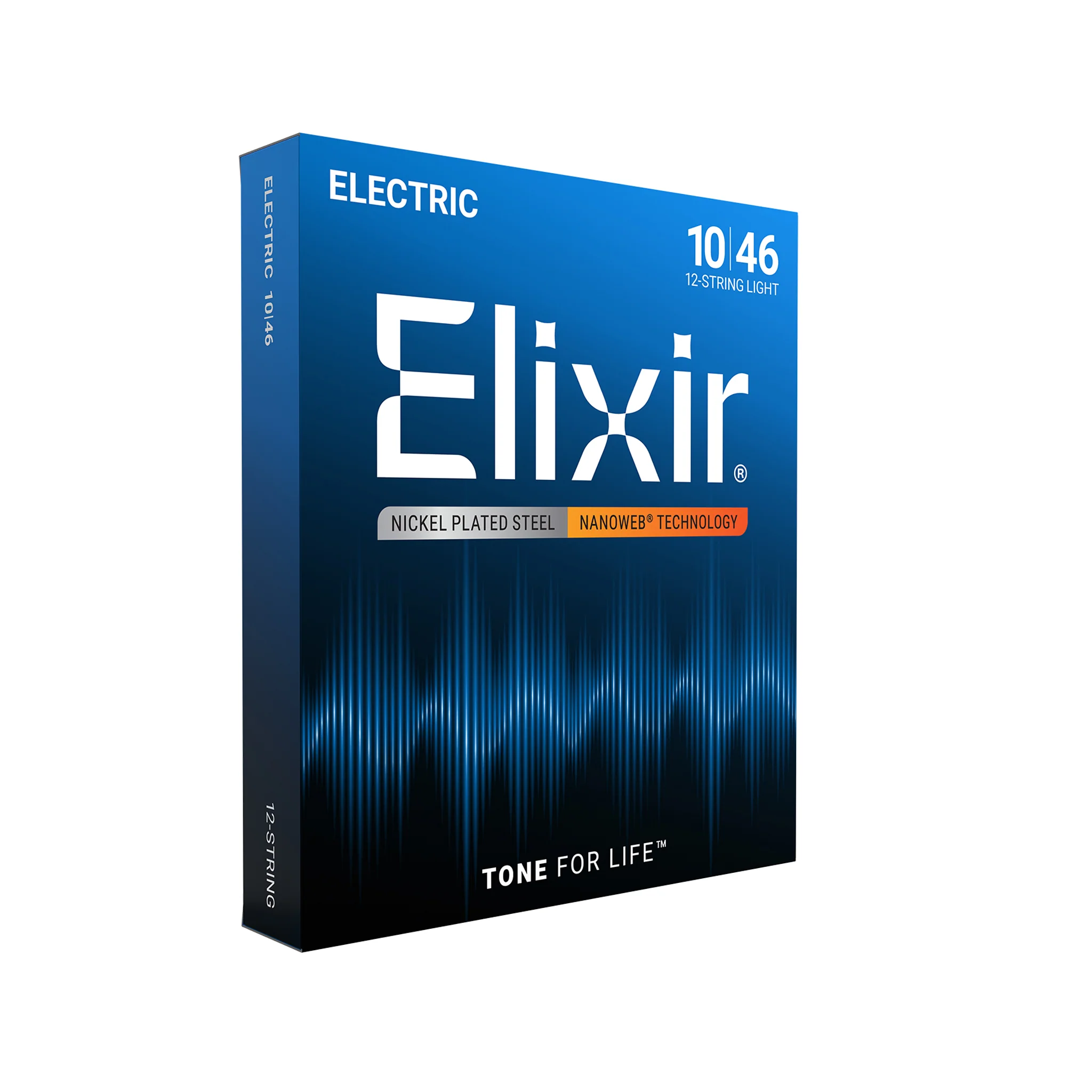 Elixir 12450 Nanoweb Electric Guitar Strings, 12-String Light, 10-46 - Image 3