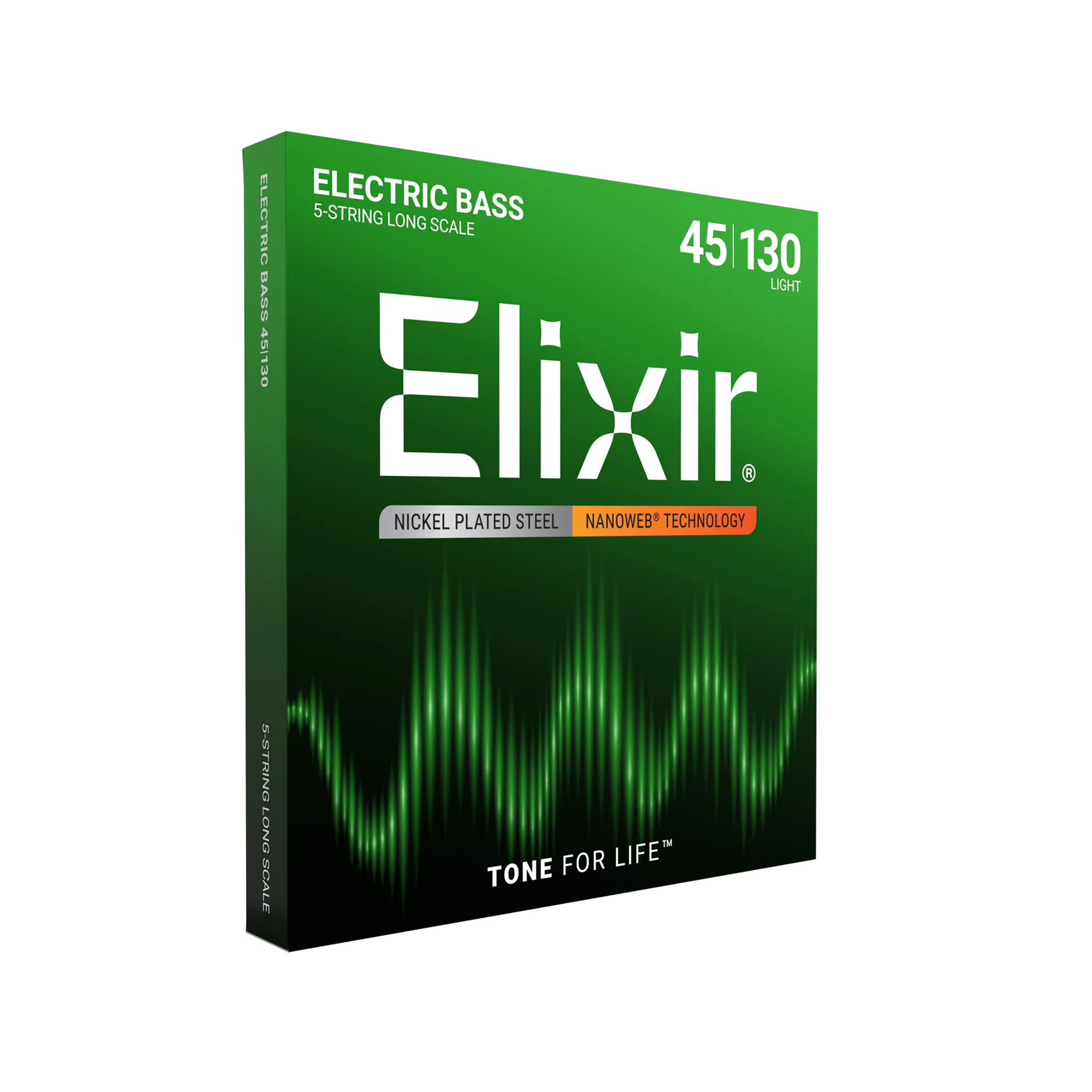 Elixir 14202 Nanoweb Light Long Scale 5-String Bass Strings 45-130 - Image 3