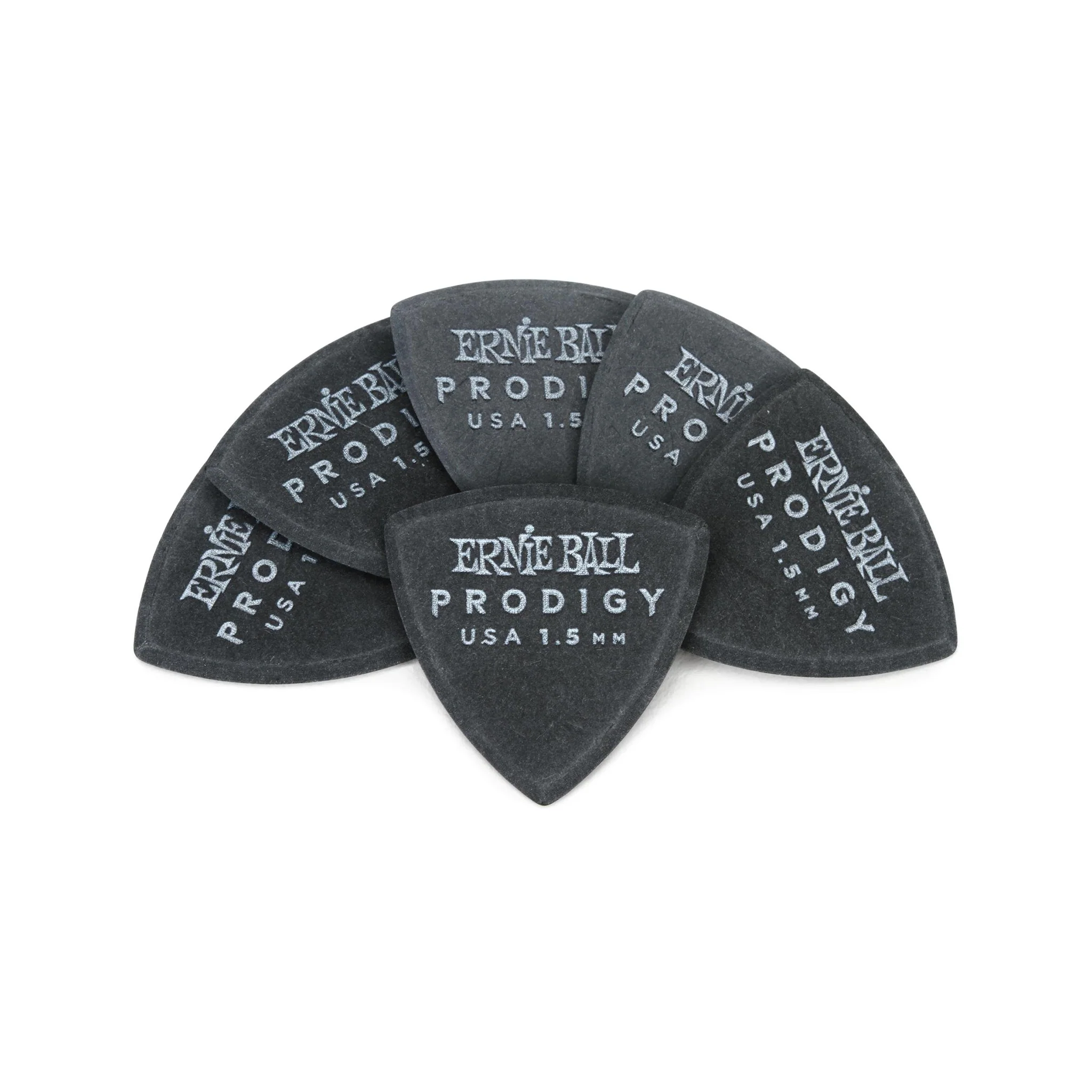 Ernie Ball 1.5mm Shield Prodigy Guitar Picks, 6-Pack, Black - Image 2