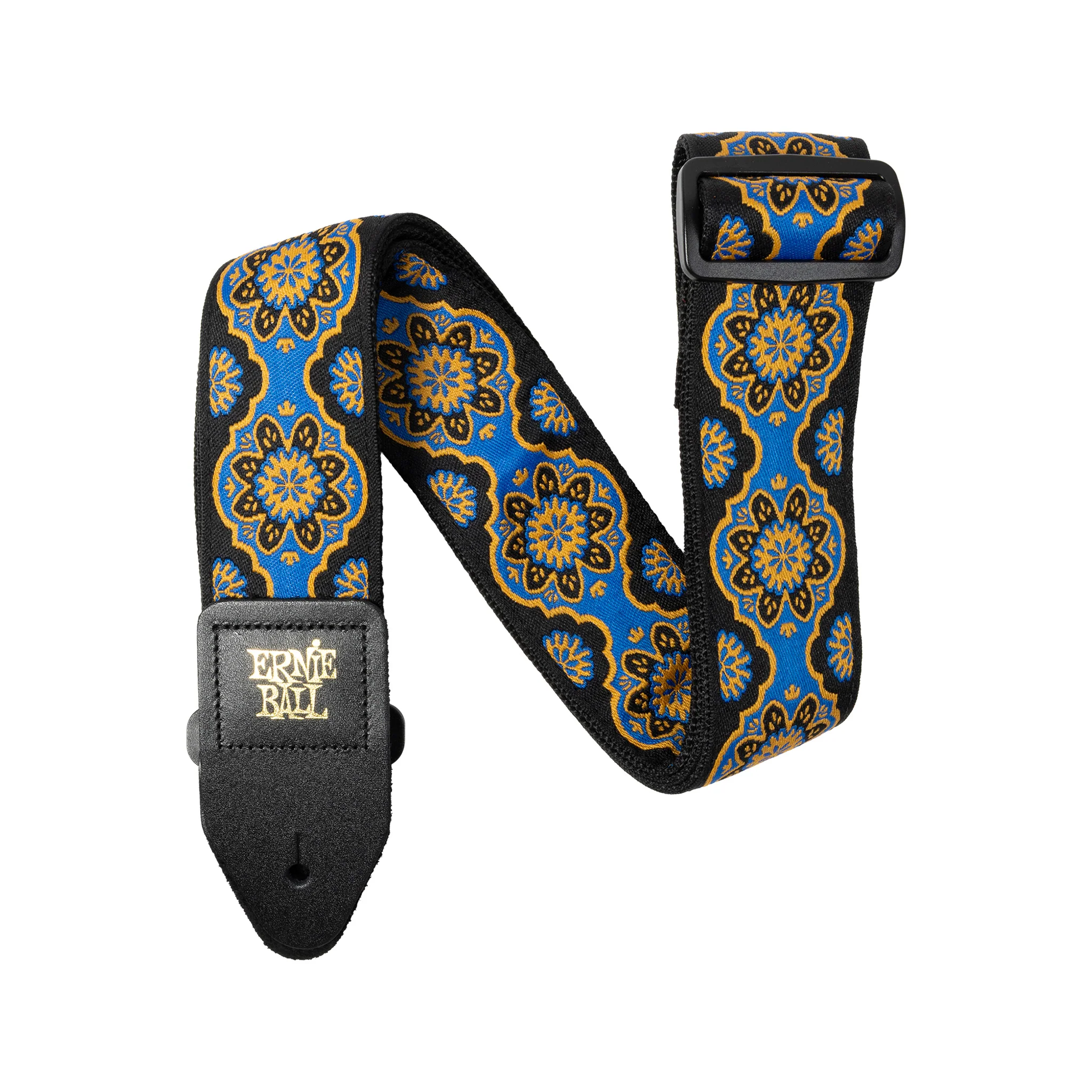 Ernie Ball Classic Jacquard Bass/Guitar Strap, Blue Kaleidoscope