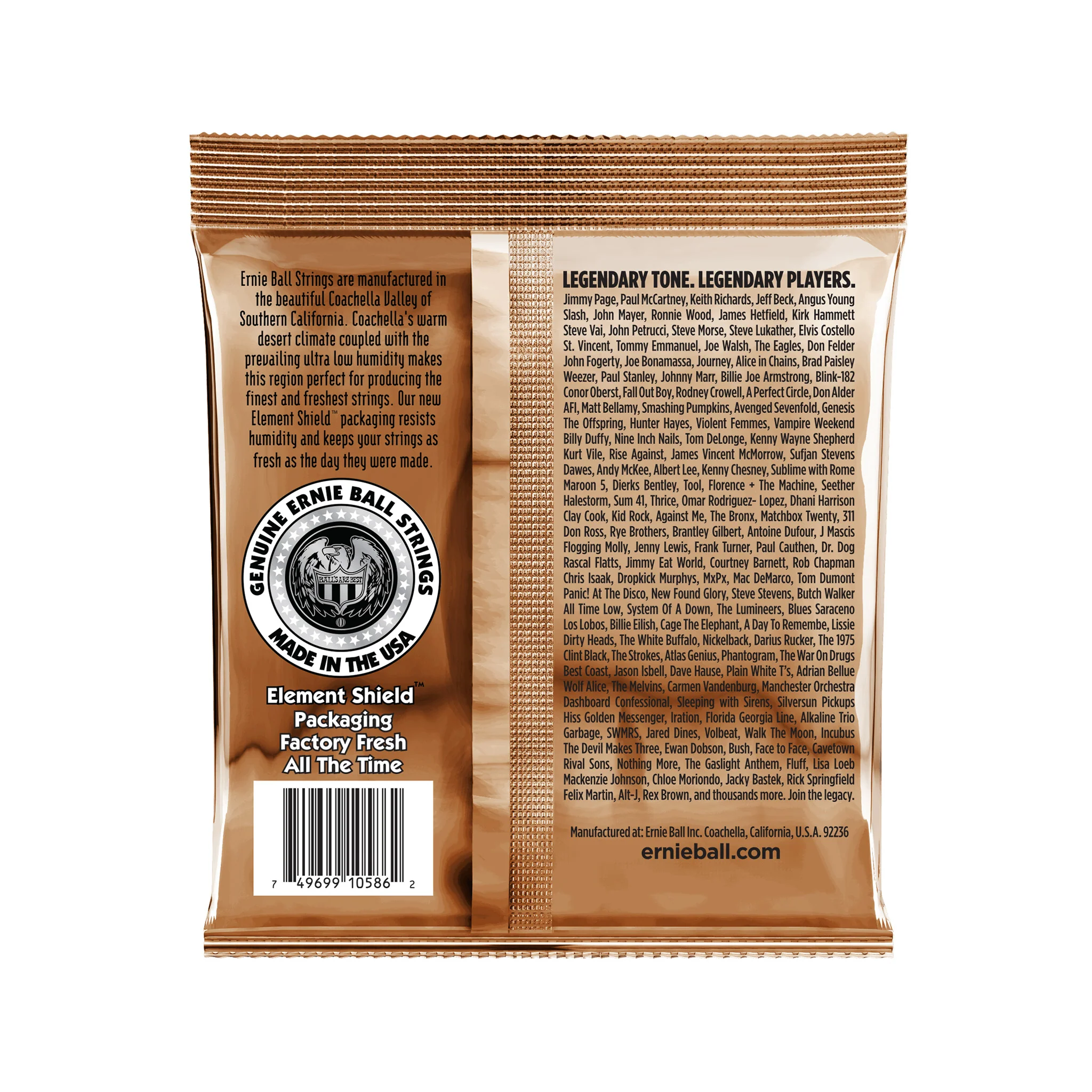 Ernie Ball Earthwood Medium Phosphor Bronze Acoustic Guitar Strings, 12.5-56 - Image 2