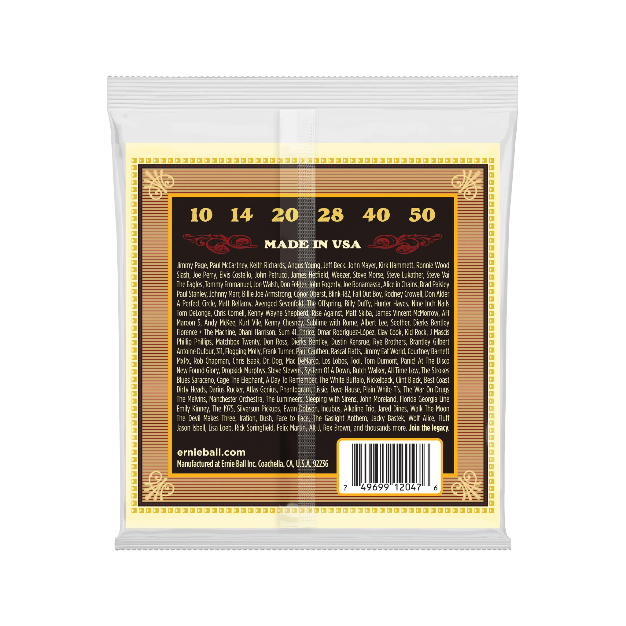 Ernie Ball Earthwood Silk and Steel Extra Soft 80/20 Bronze Acoustic Guitar Strings, 10-50 - Image 2