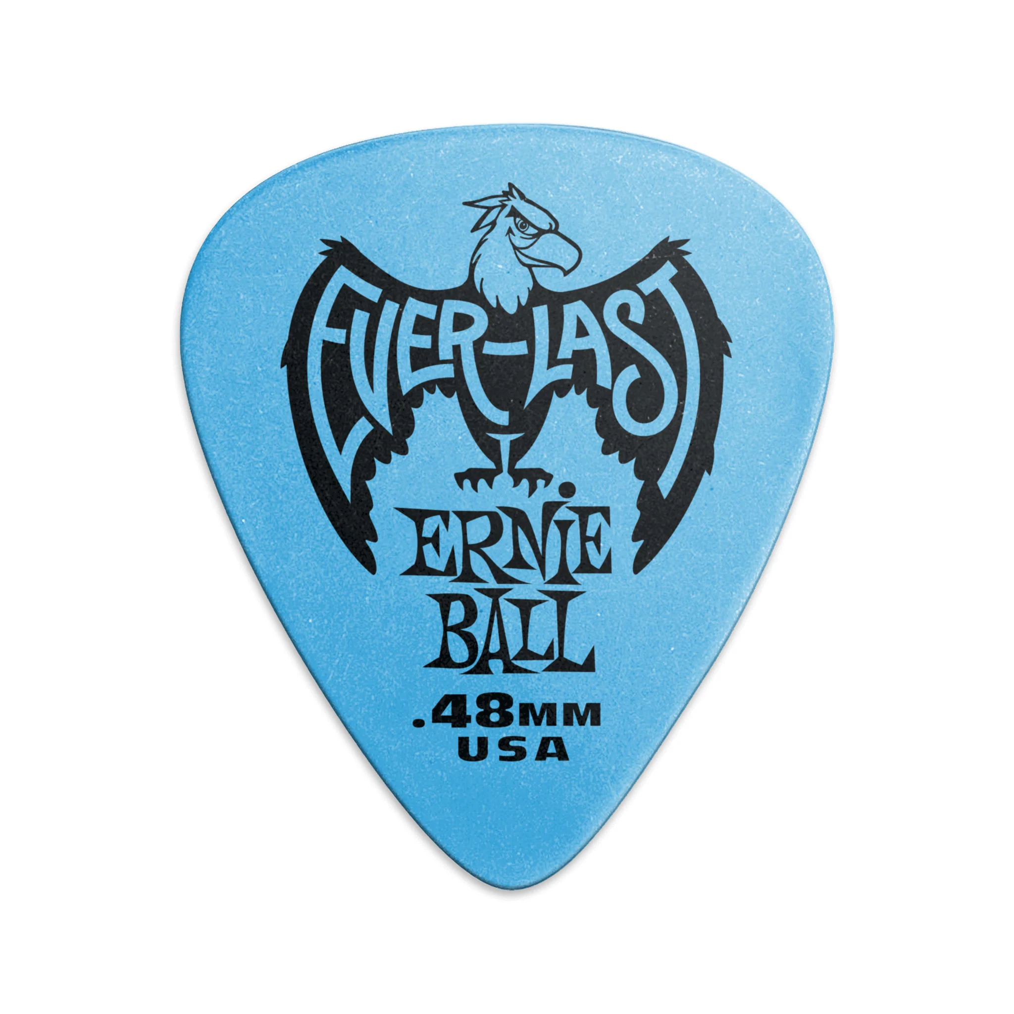 Ernie Ball Everlast Delrin .48mm Guitar Picks, Blue, 12-Pack - Image 3