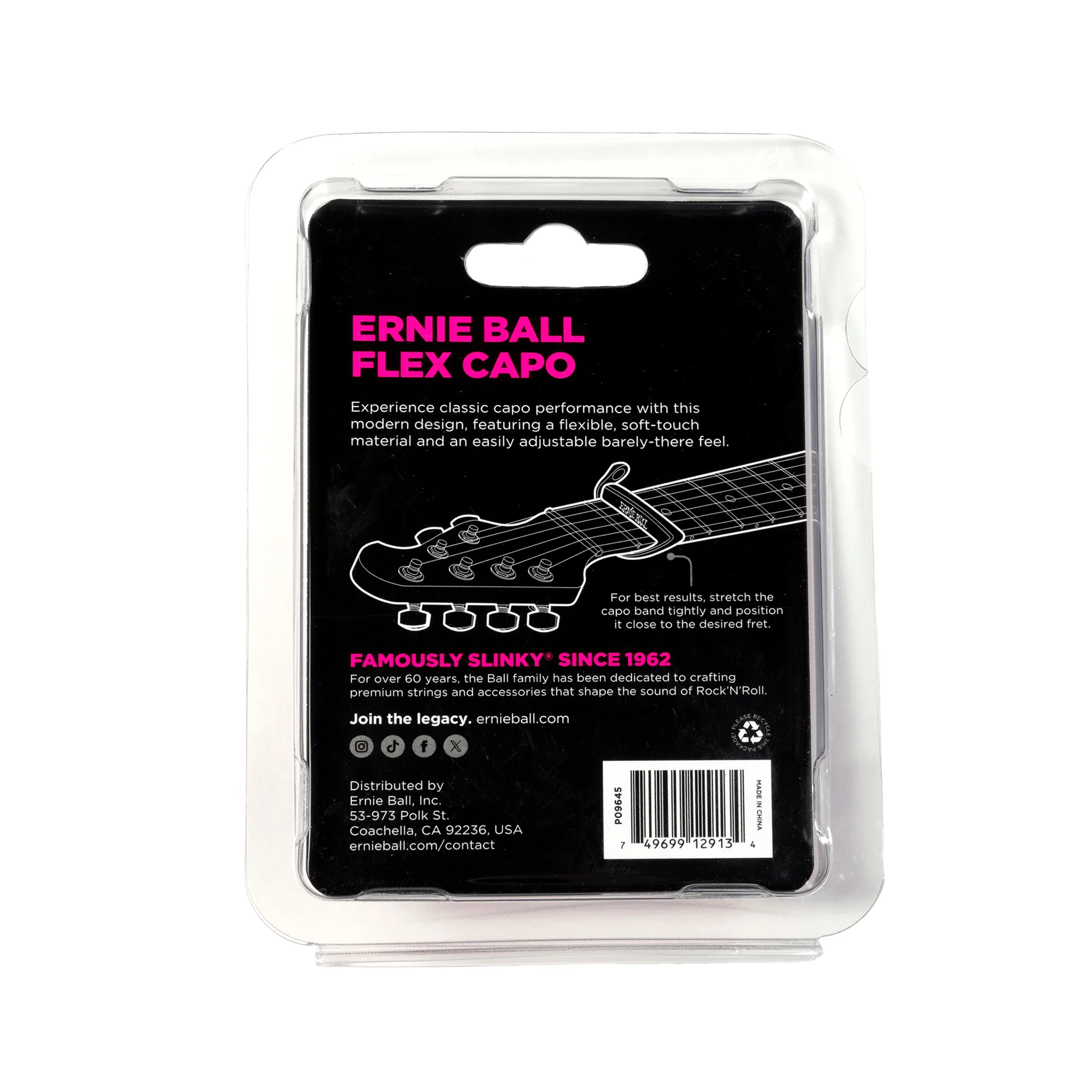 Ernie Ball Flex Capo, Black - Image 4