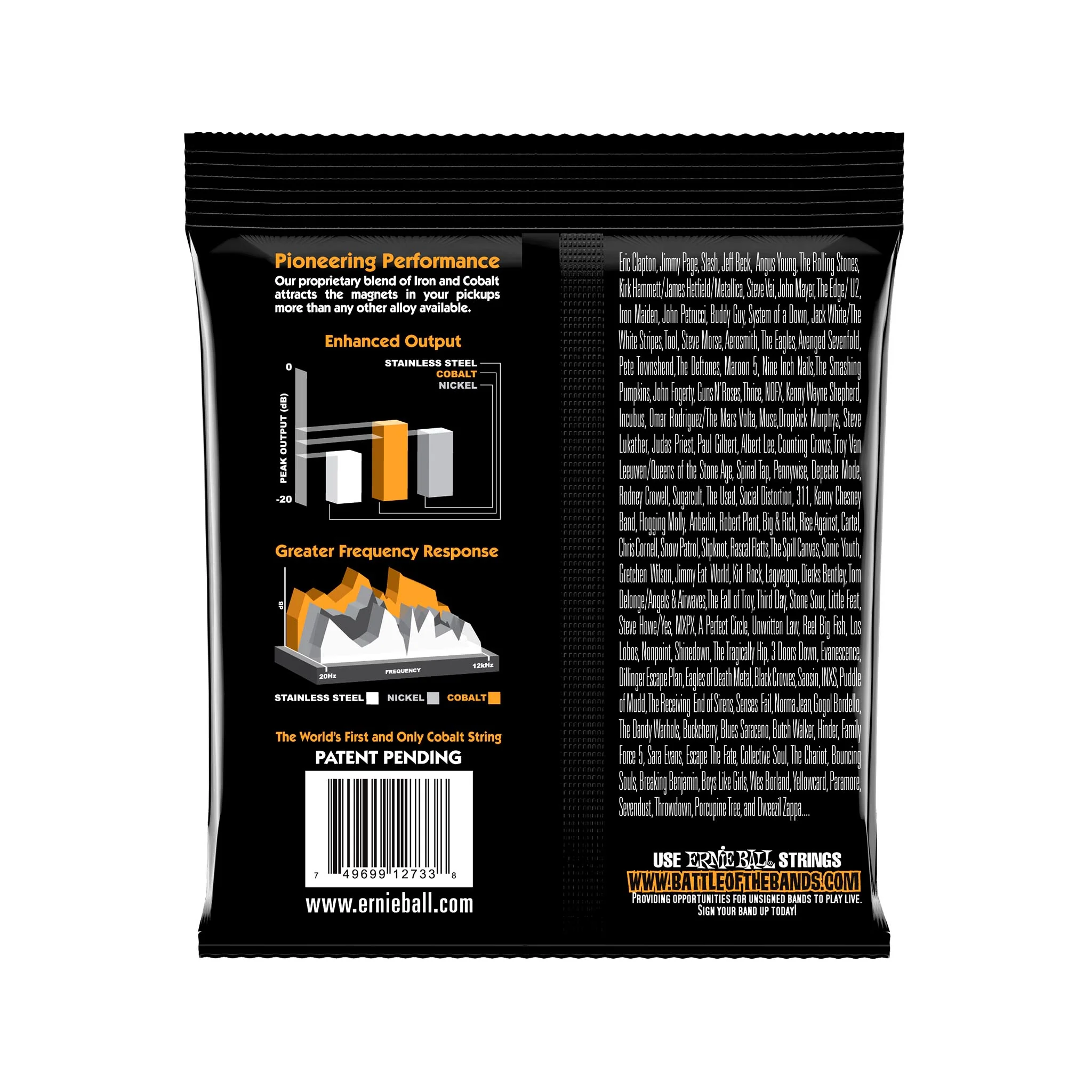 Ernie Ball Hybrid Slinky Cobalt Electric Bass Strings, 45-105 - Image 2