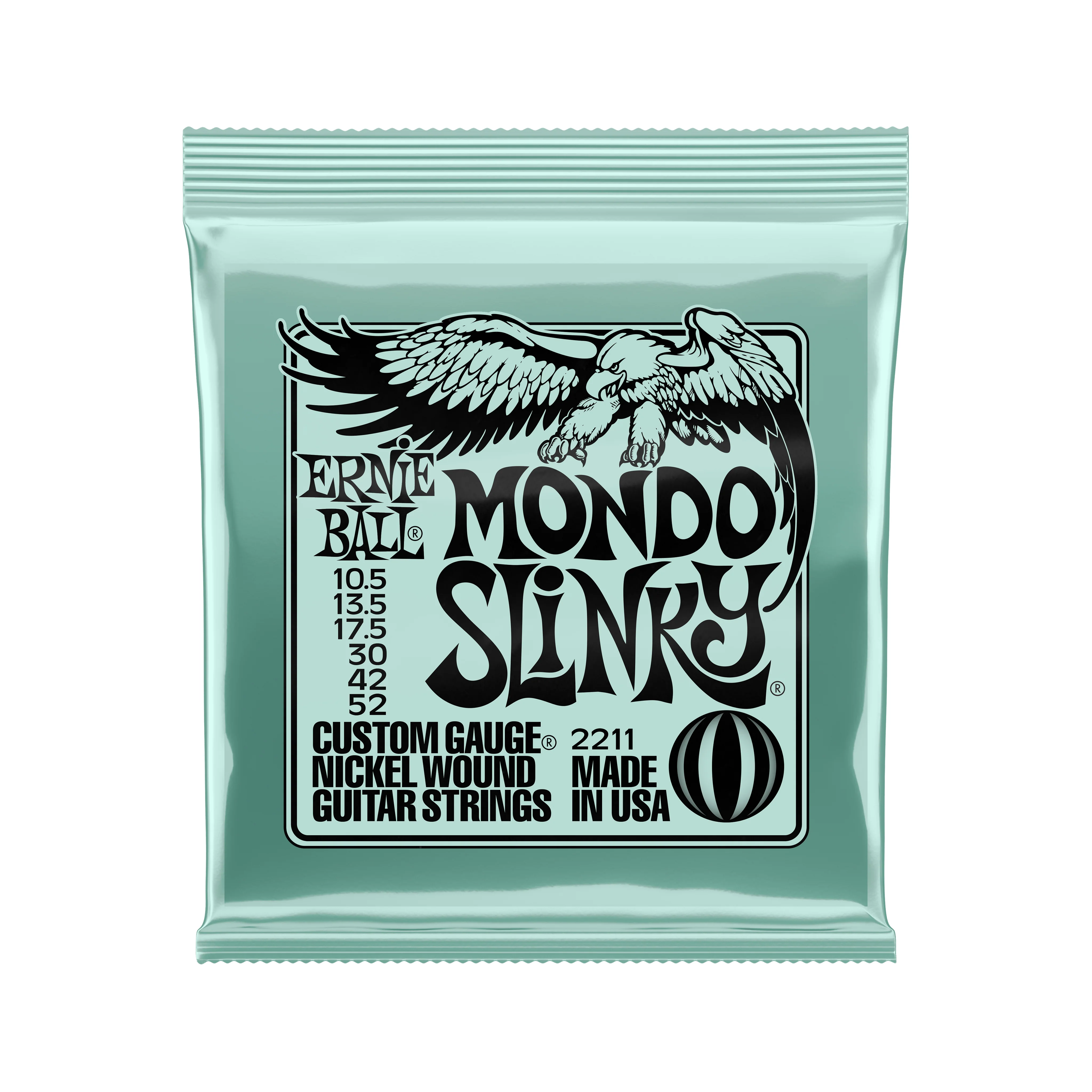 Ernie Ball Mondo Slinky Nickel Wound Electric Guitar Strings 10.5-52