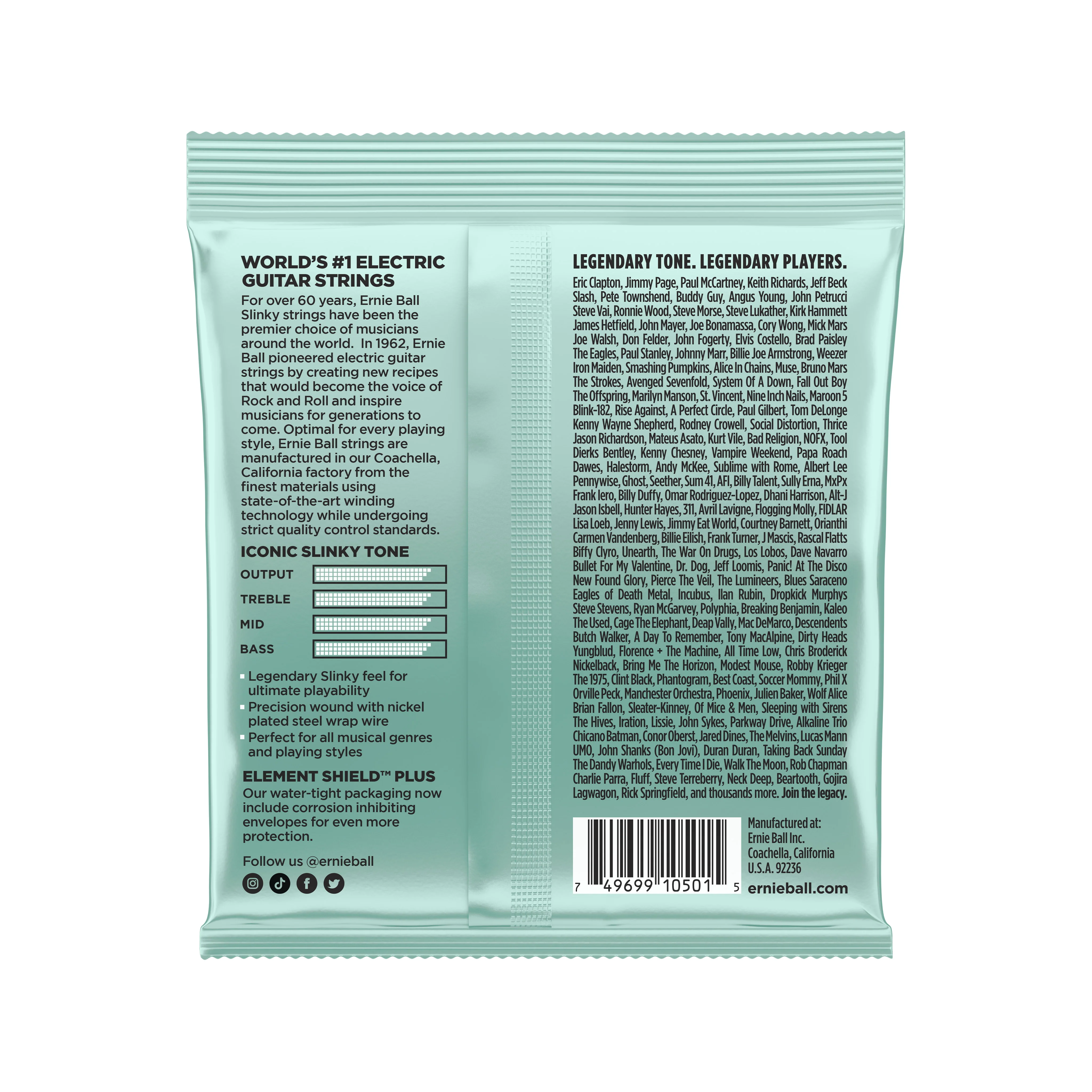 Ernie Ball Mondo Slinky Nickel Wound Electric Guitar Strings 10.5-52 - Image 2