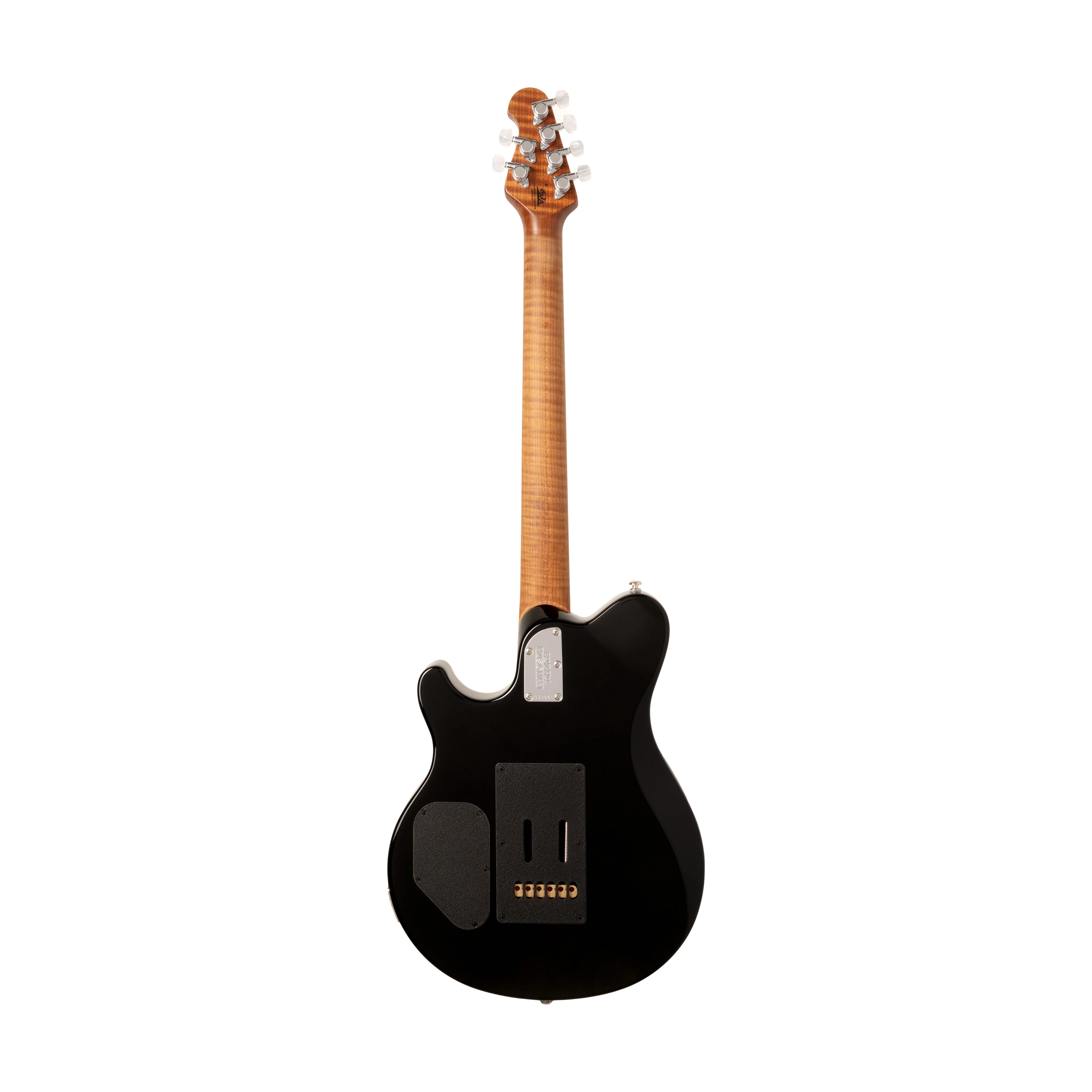 Ernie Ball Music Man Axis Super Sport Electric Guitar, Roasted Maple FB, Yucatan Blue Flame - Image 2