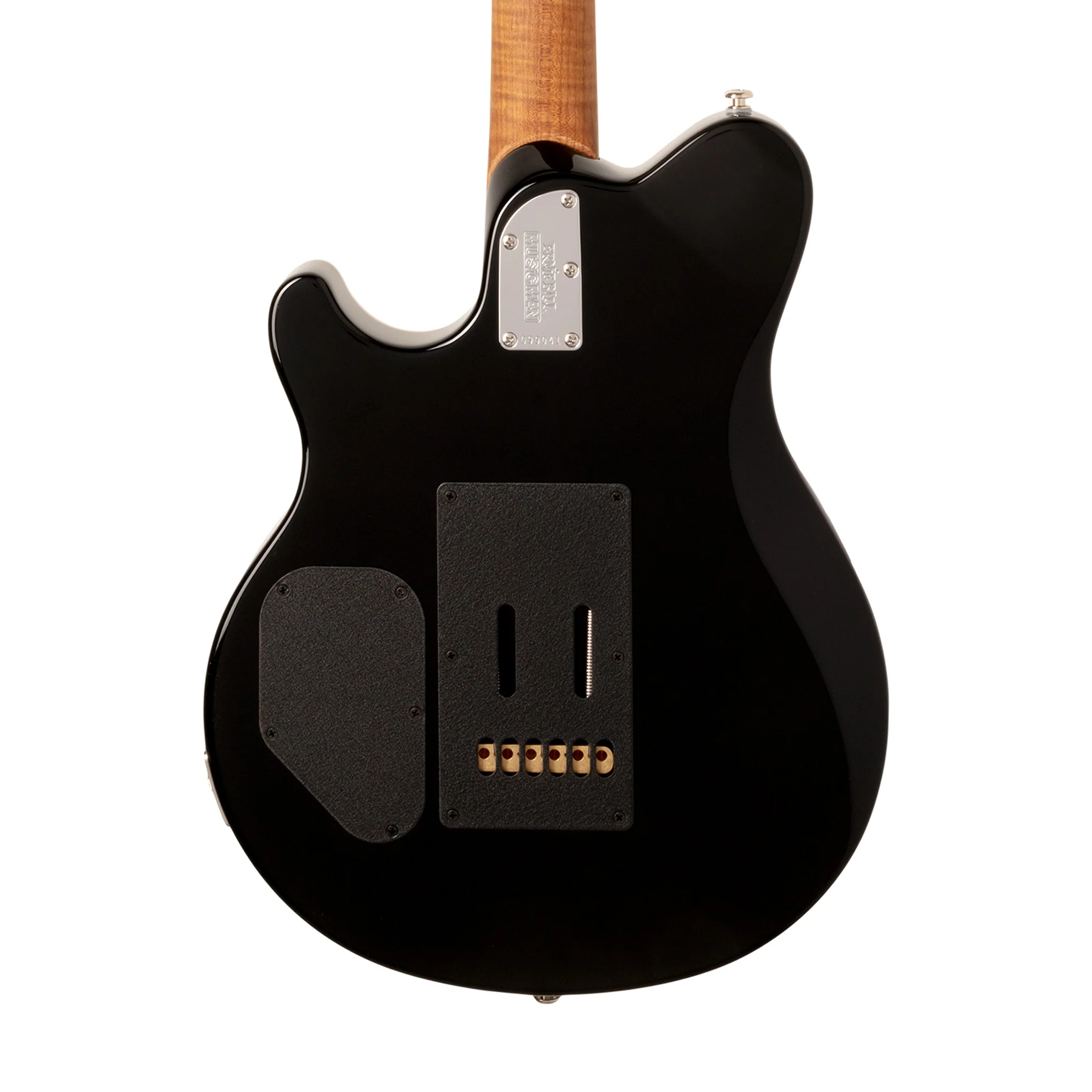 Ernie Ball Music Man Axis Super Sport Electric Guitar, Roasted Maple FB, Yucatan Blue Flame - Image 4