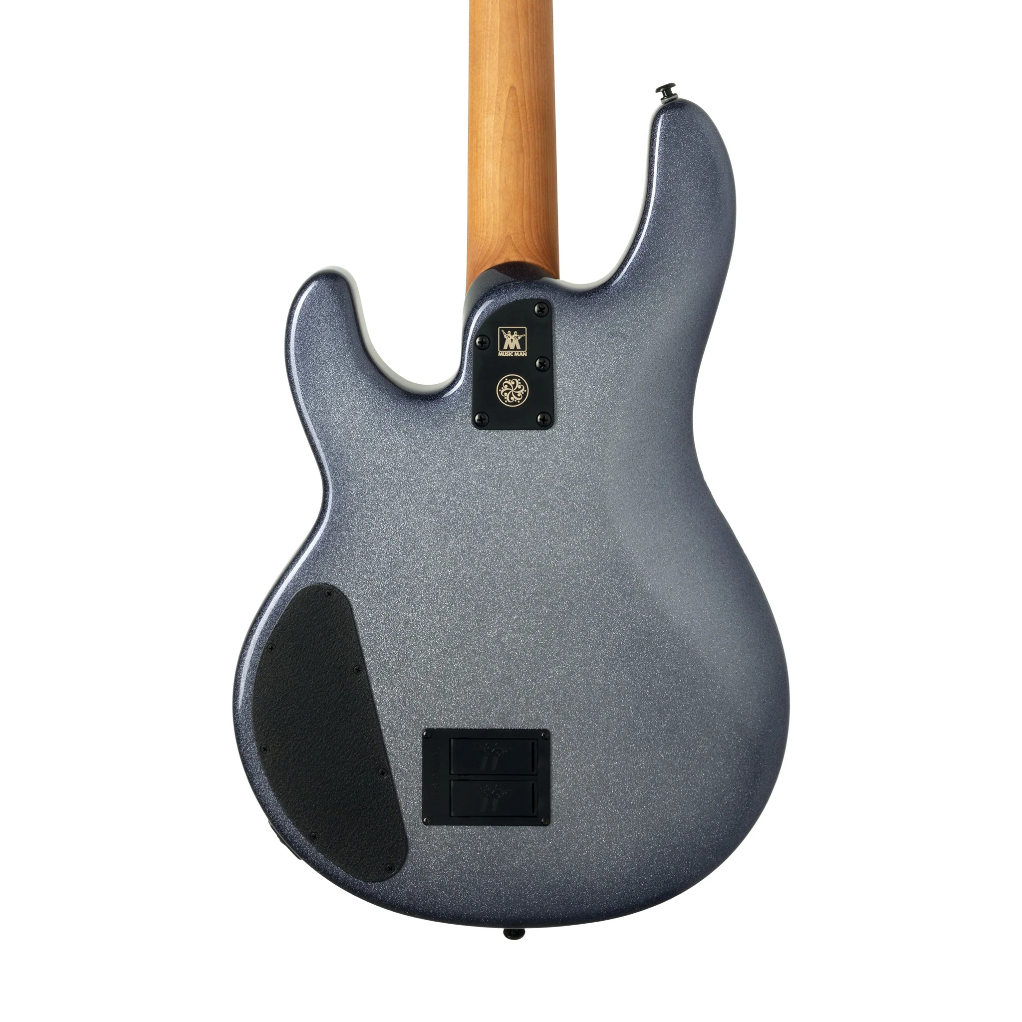 Ernie Ball Music Man Dark Ray Bass Guitar, Ebony FB, Starry Night - Image 4