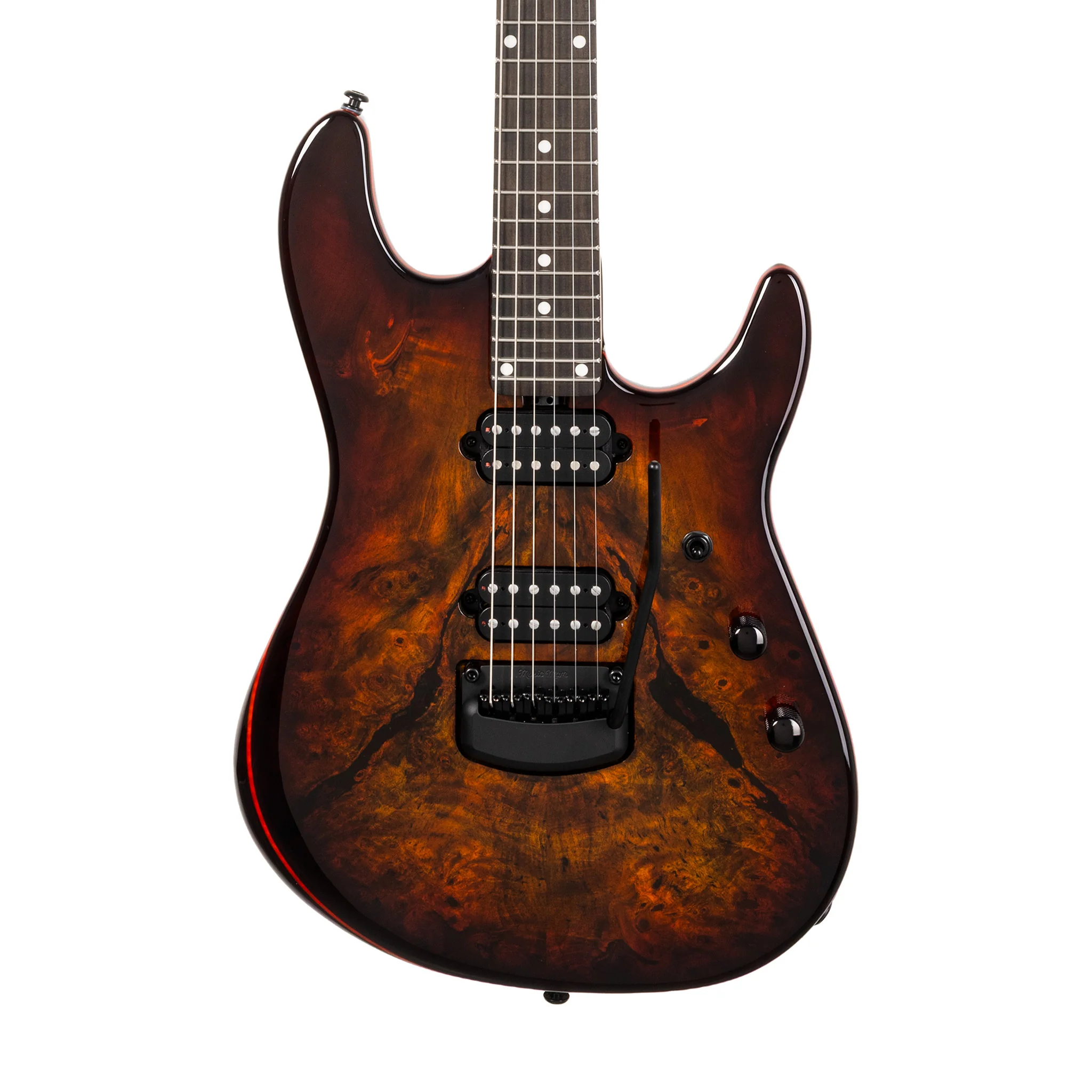 Ernie Ball Music Man Jason Richardson Cutlass HT 6 String Electric Guitar, Ebony FB, Death Mountain - Image 3
