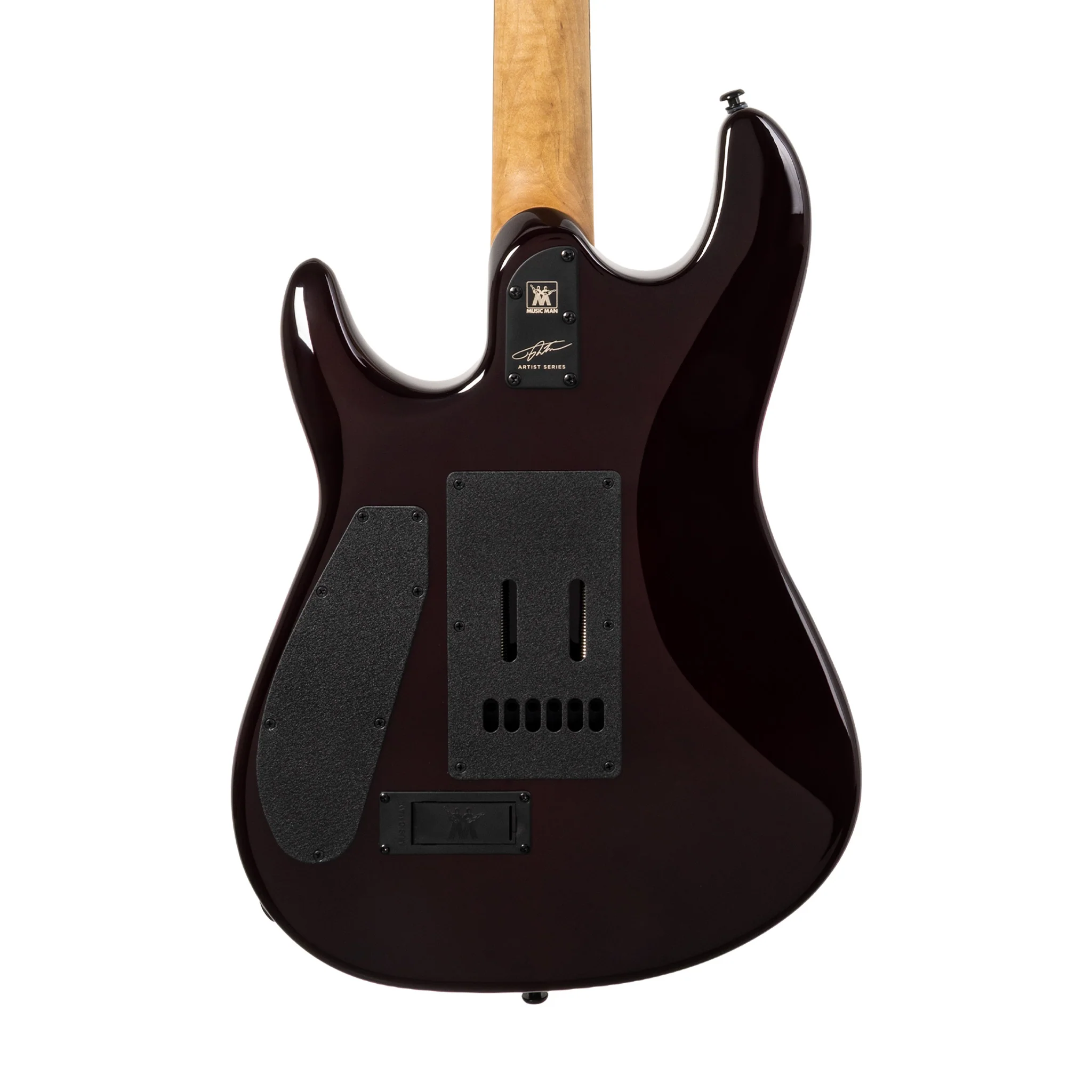 Ernie Ball Music Man Jason Richardson Cutlass HT 6 String Electric Guitar, Ebony FB, Death Mountain - Image 4
