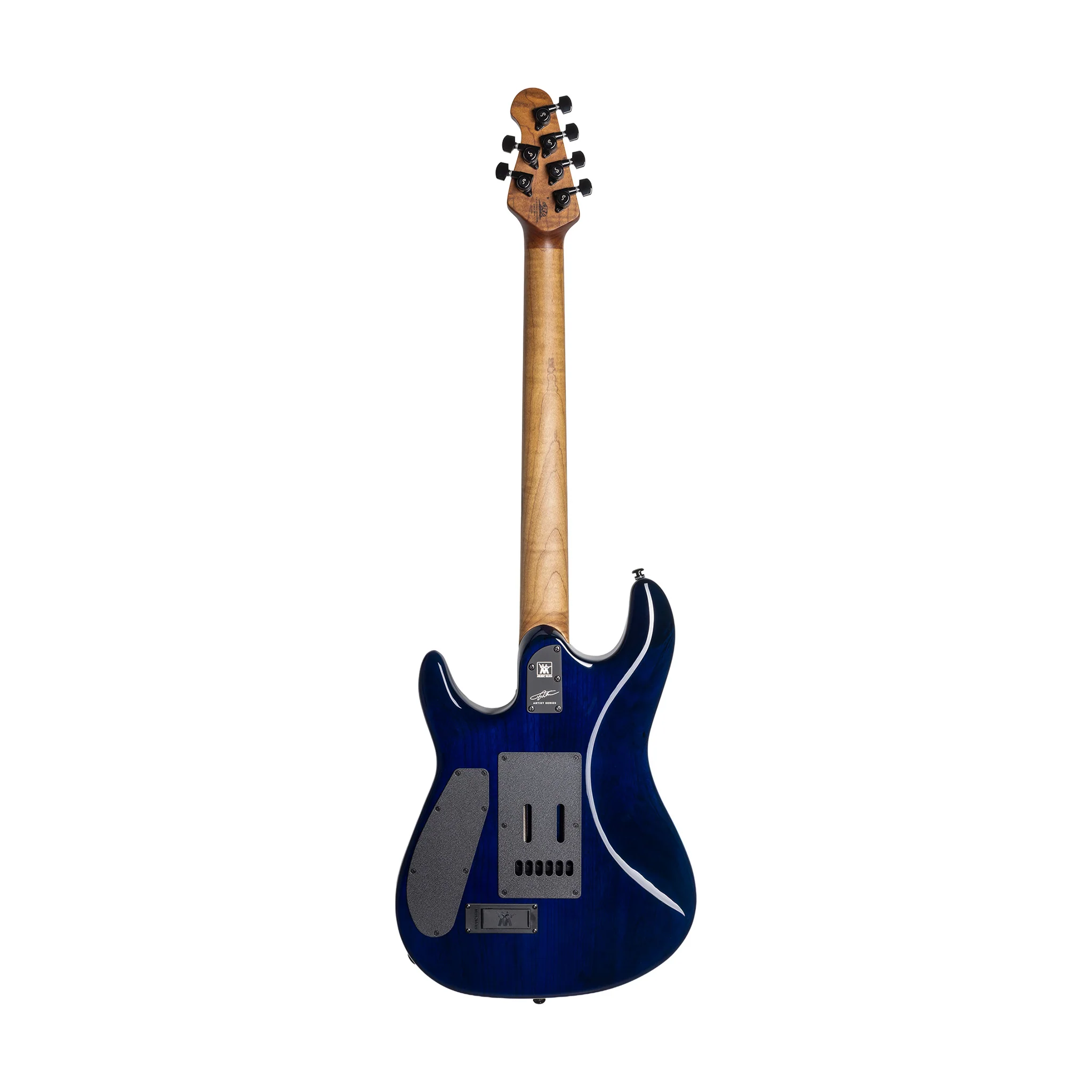 Ernie Ball Music Man Jason Richardson Cutlass HT 6 String Electric Guitar, Ebony FB, Water Temple - Image 2