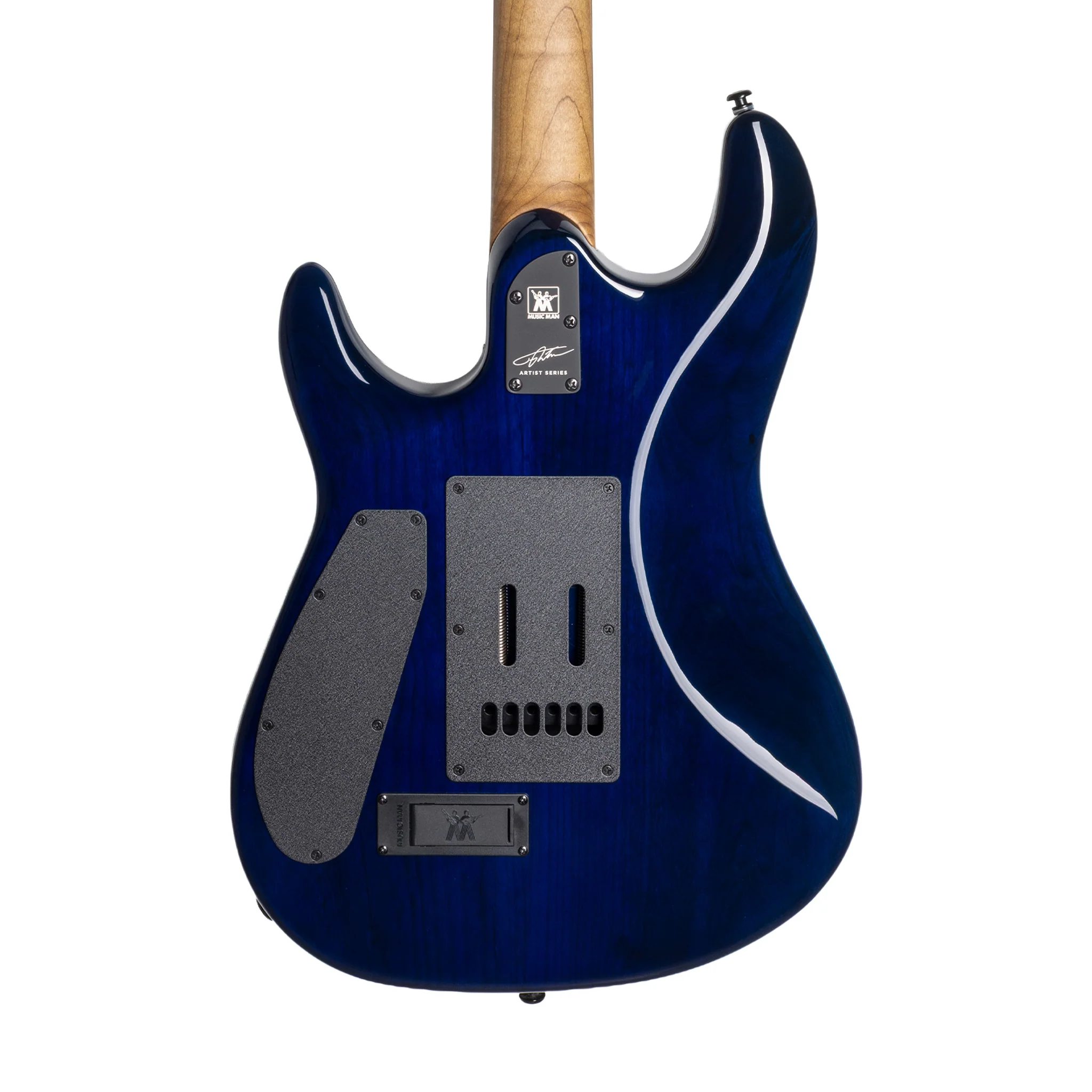 Ernie Ball Music Man Jason Richardson Cutlass HT 6 String Electric Guitar, Ebony FB, Water Temple - Image 4