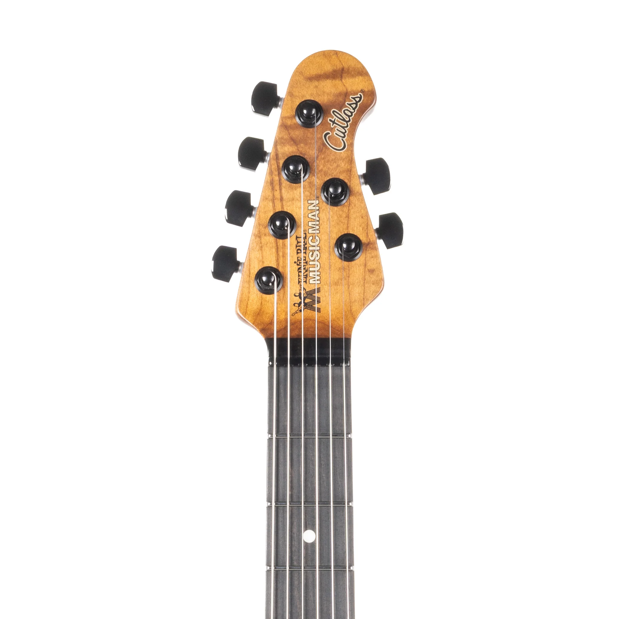 Ernie Ball Music Man Jason Richardson Cutlass HT 6 String Electric Guitar, Ebony FB, Water Temple - Image 5