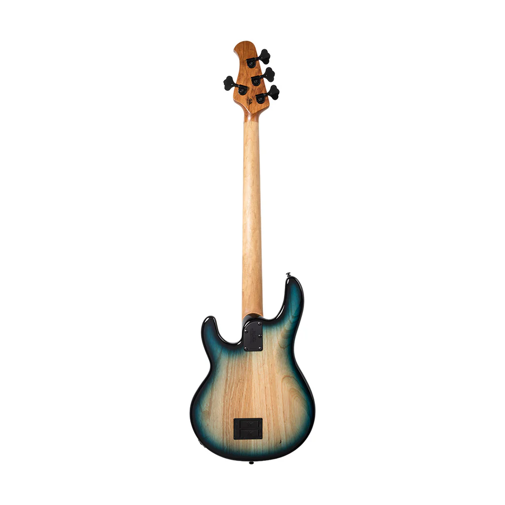 Ernie Ball Music Man StingRay Special Bass Guitar, Ebony FB, Mean Blue Burst - Image 2